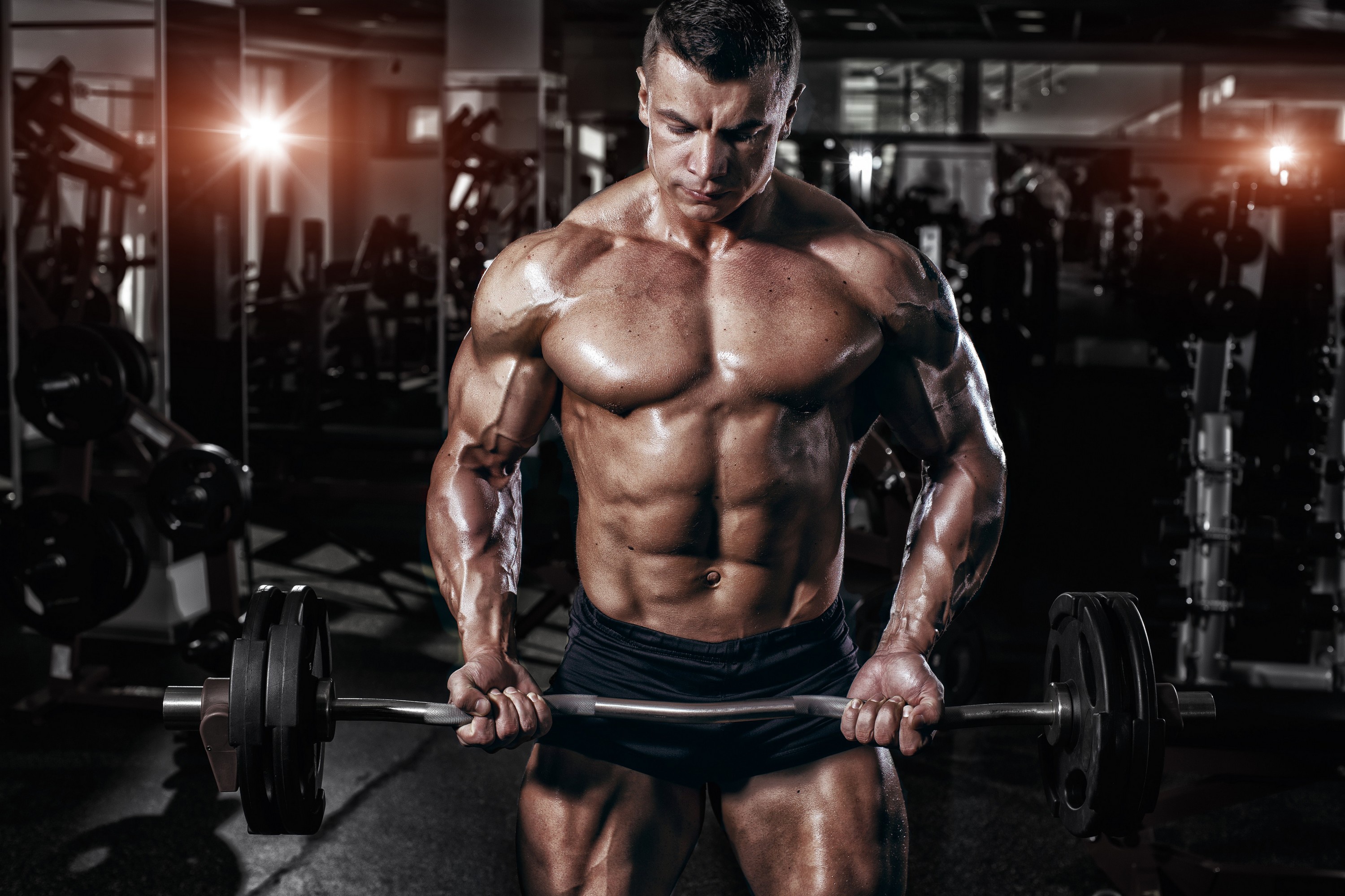 Bodybuilder Gym Man Muscle Wallpaper Resolution 3000x2000 ID
