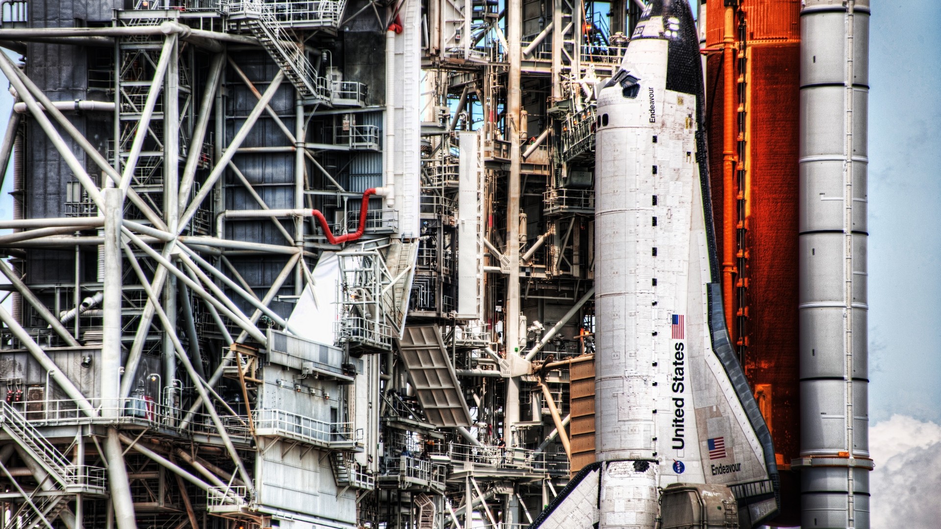 Rocket Spaceship Endeavour Space Shuttle Space Shuttle Endeavour Vehicle 1920x1080
