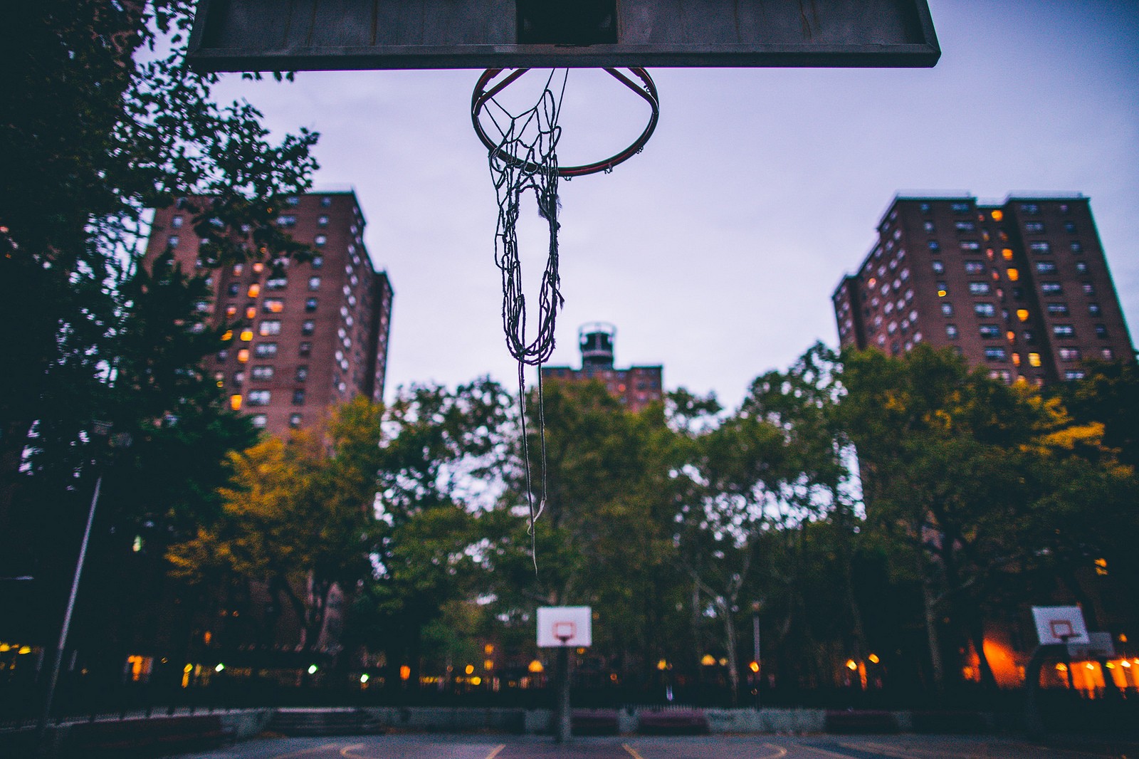 Basketball Basketball Court Hoop City Urban Sports 1600x1066