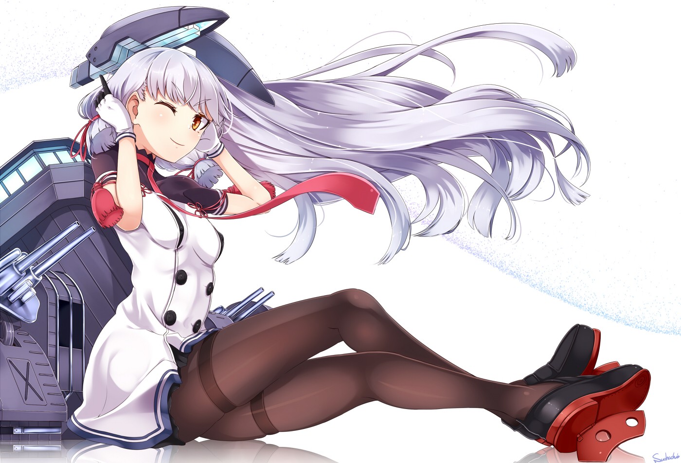 Anime Anime Girls Kantai Collection Murakumo KanColle 1400x952