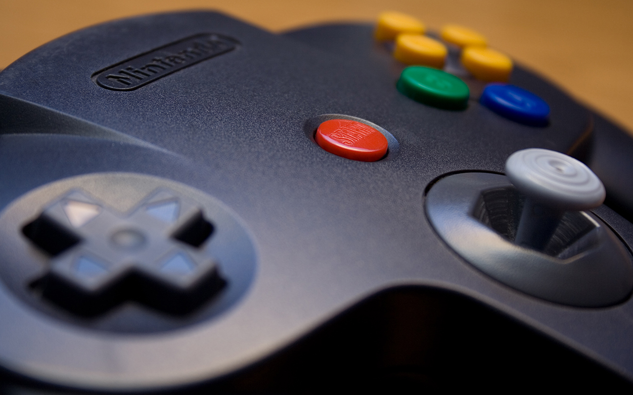 Nintendo 64 Video Games Nintendo Controllers Macro Buttons Closeup Technology Retro Games Nostalgia 1280x800
