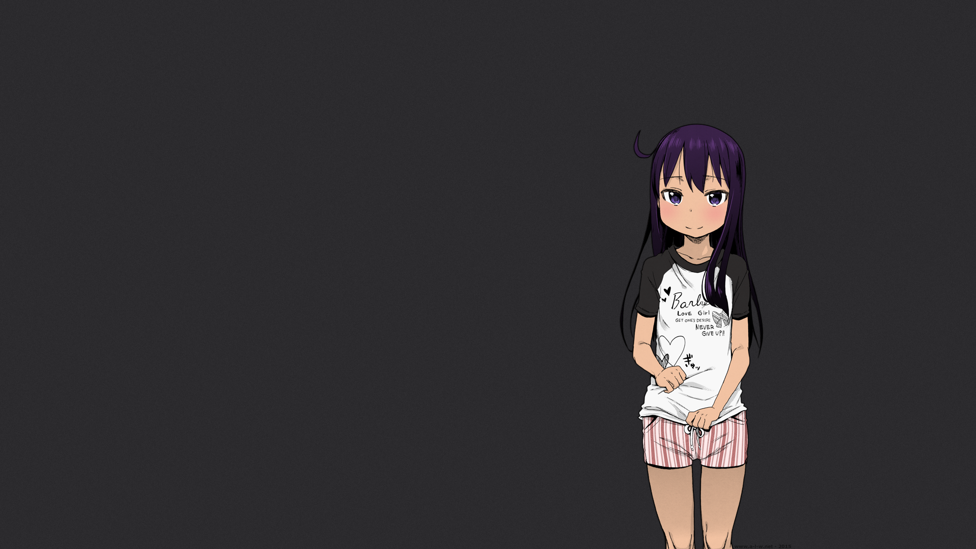 Arekusa Mahone Long Hair Pyjamas T Shirt Shy Dark Eyes Dark Hair Anime Girls Manga 1920x1080