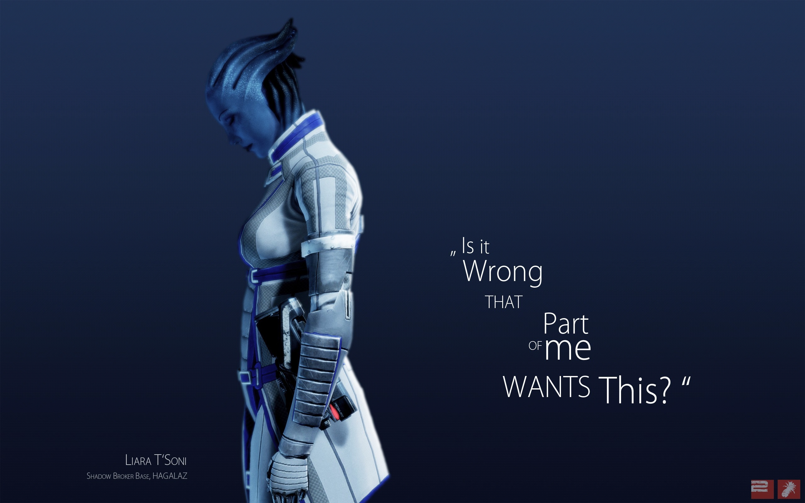 Mass Effect Mass Effect 2 Mass Effect 3 Video Games Blue Skin Quote 2560x1600