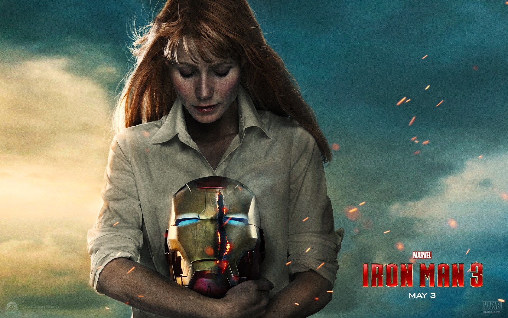 Iron Man 3 Pepper Potts Helmet Gwyneth Paltrow 1680x1050