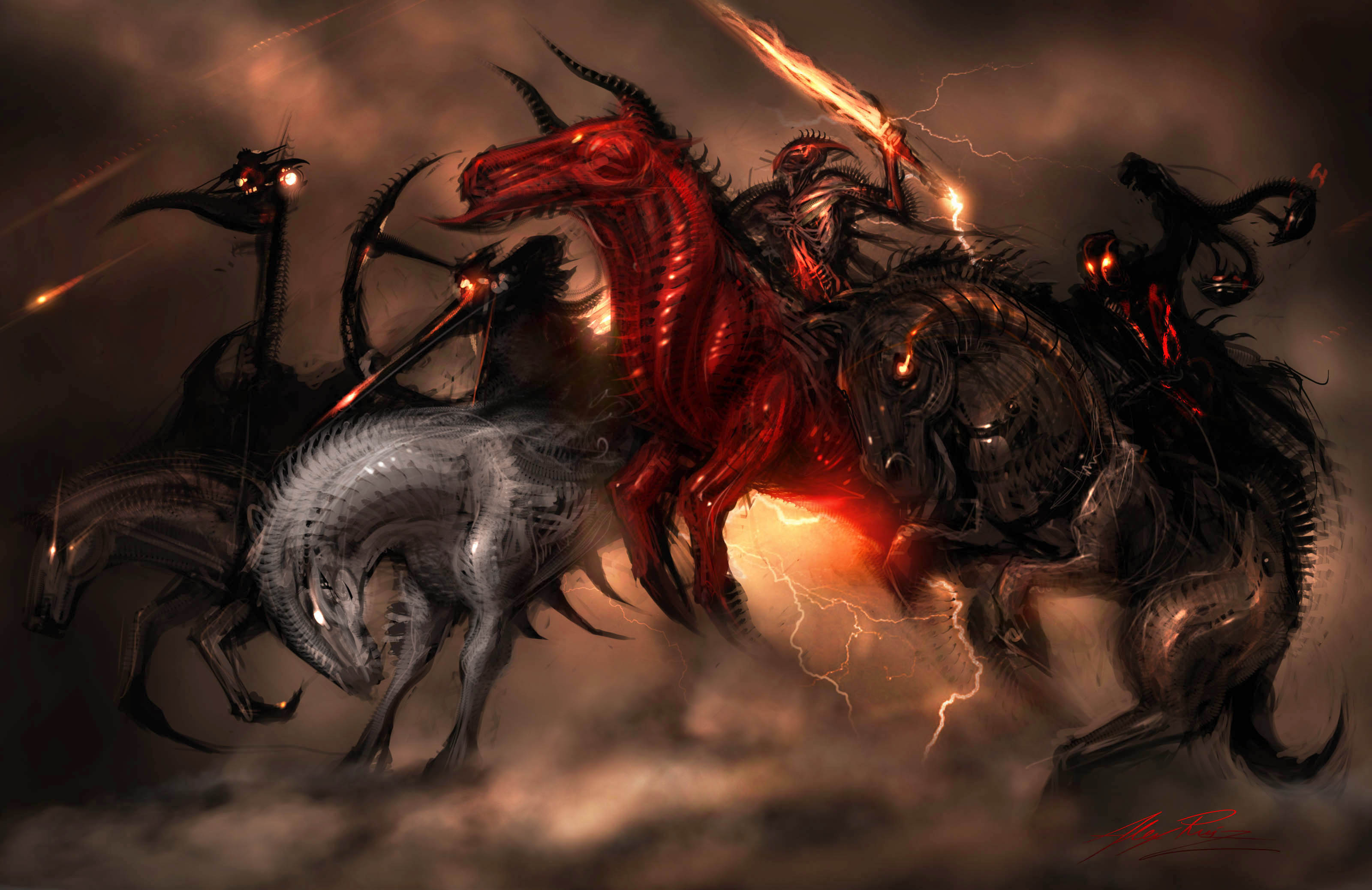 Four Horsemen Of The Apocalypse Occult 3200x2076
