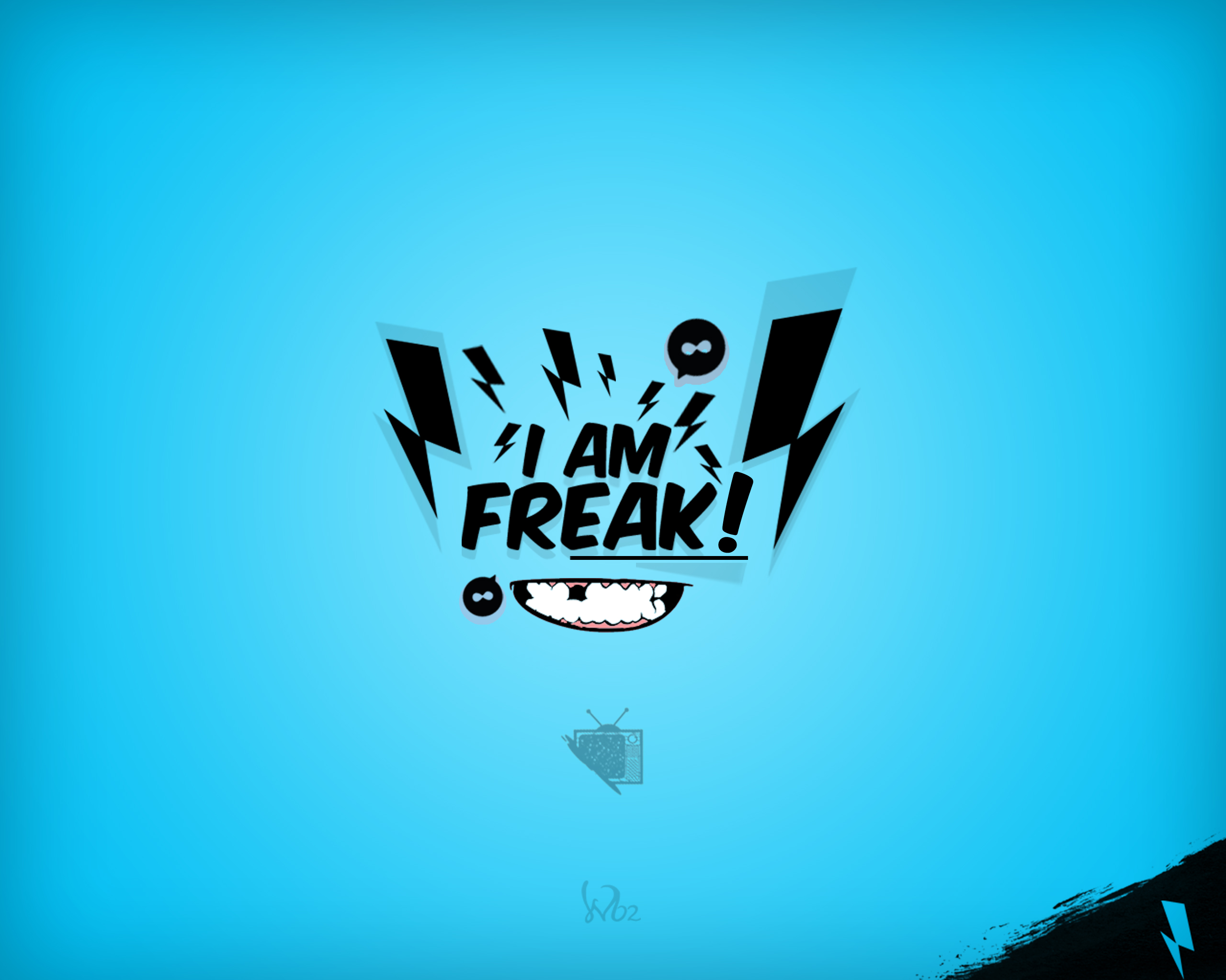 Super Meat Boy Video Games Typography Artwork Turquoise Cyan Cyan Background 2560x2048