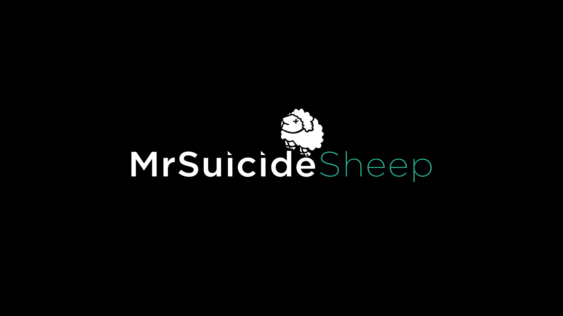Suicide Sheep Text Minimalism Black Background Simple Background 1920x1080