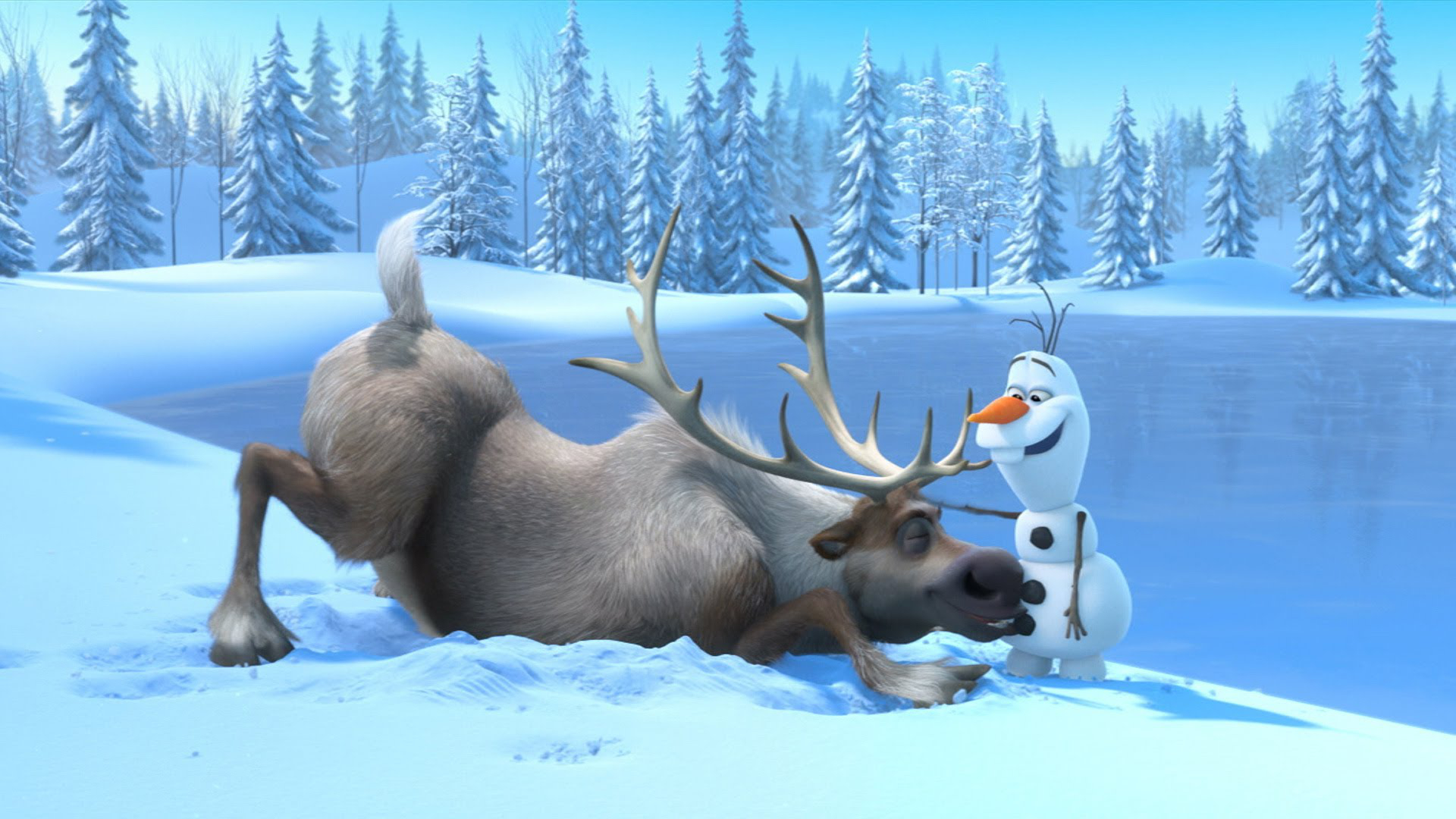 Frozen Movie Sven Frozen Olaf Frozen 1920x1080