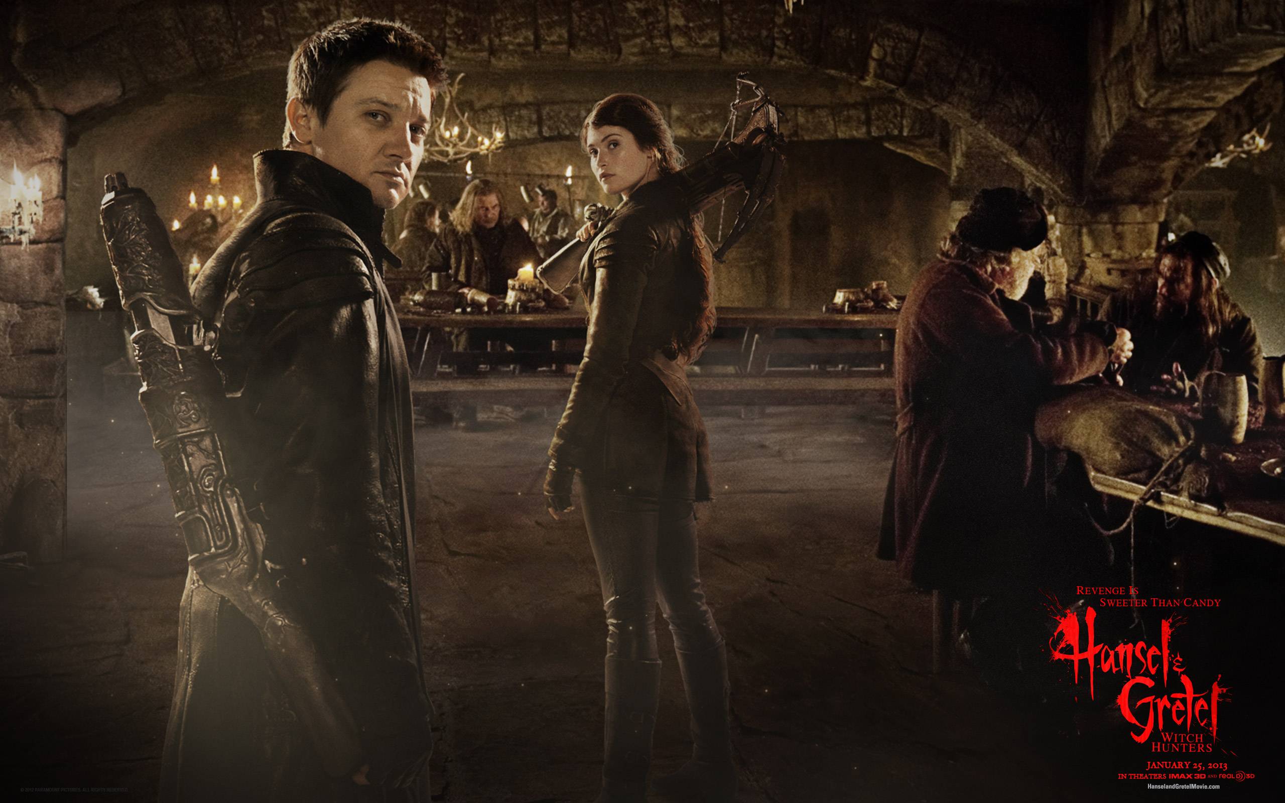 Hansel Amp Gretel Witch Hunters Jeremy Renner Gemma Arterton 2560x1600