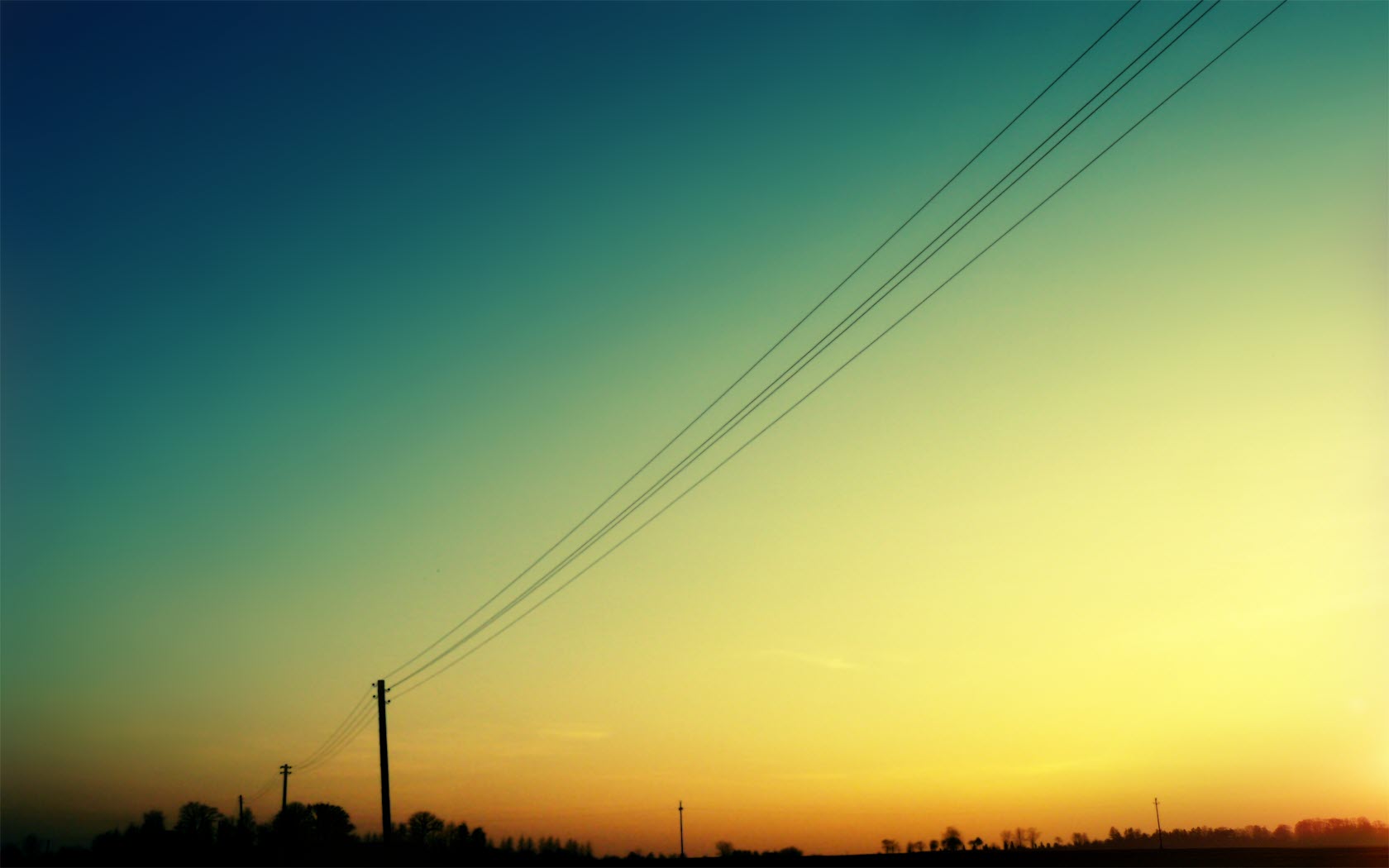 Man Made Power Line 1680x1050