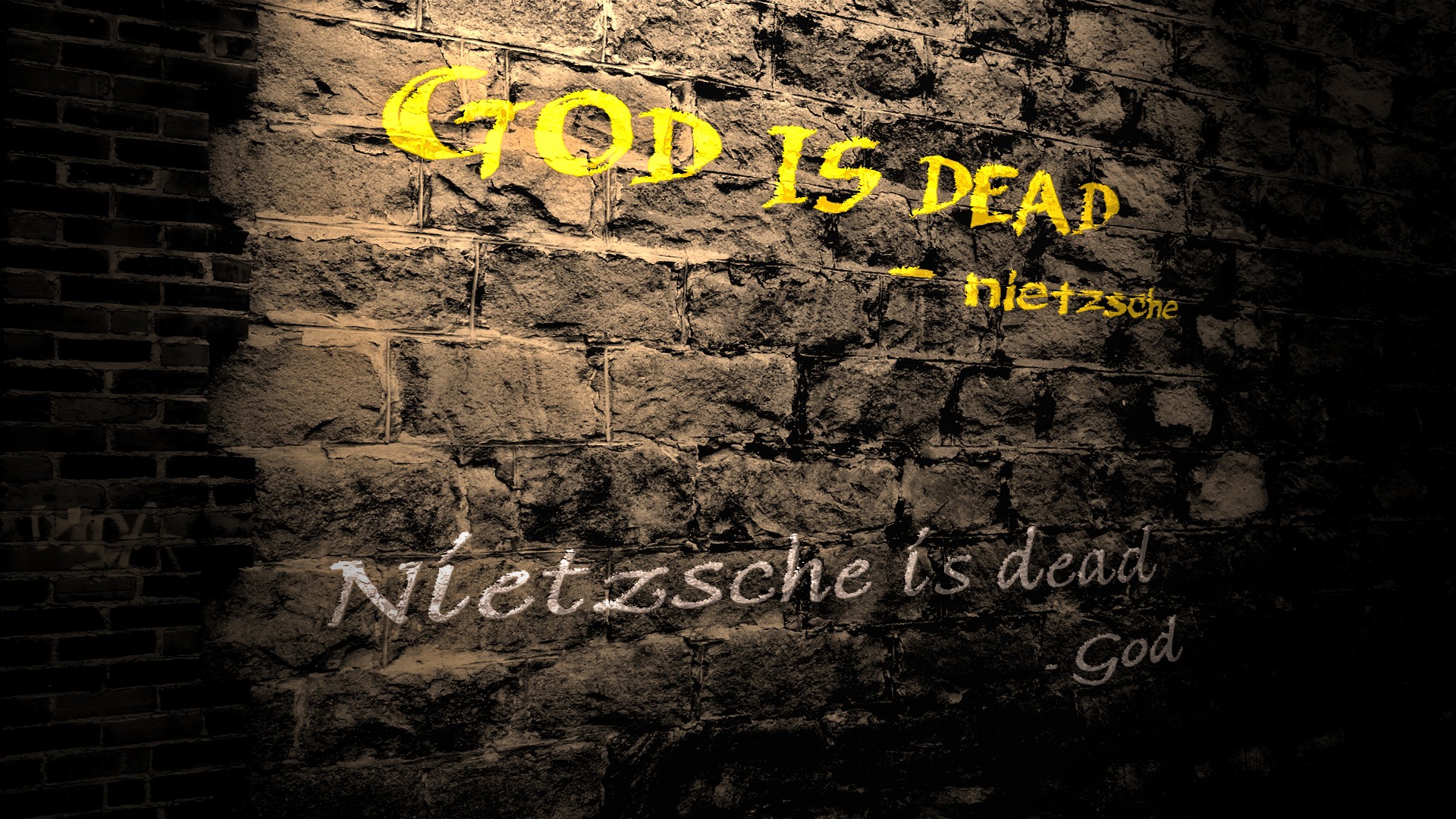 God Friedrich Nietzsche Quote 1920x1080