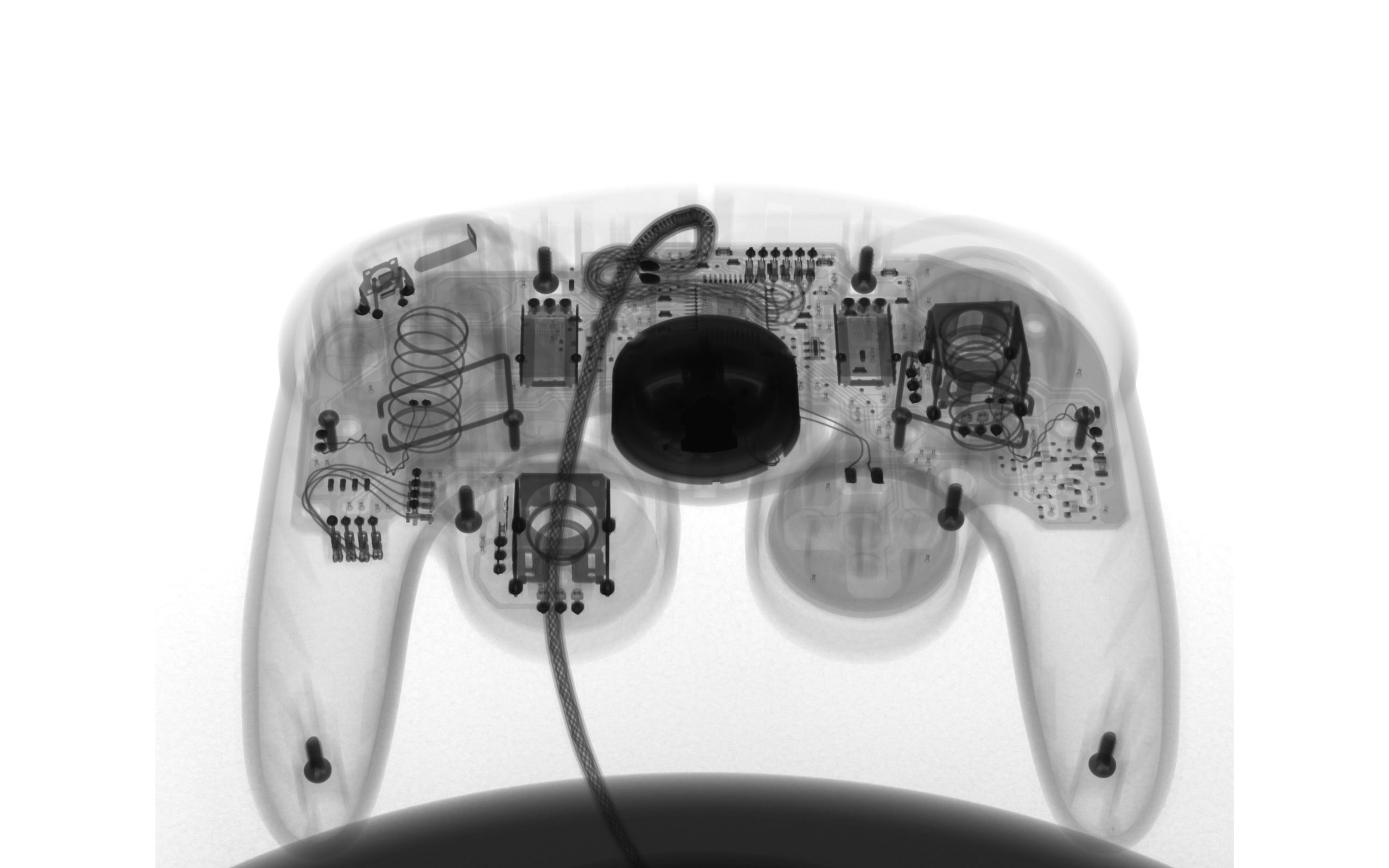 X Rays Controllers Video Games GameCube Simple Background White White Background Technology 2560x1600