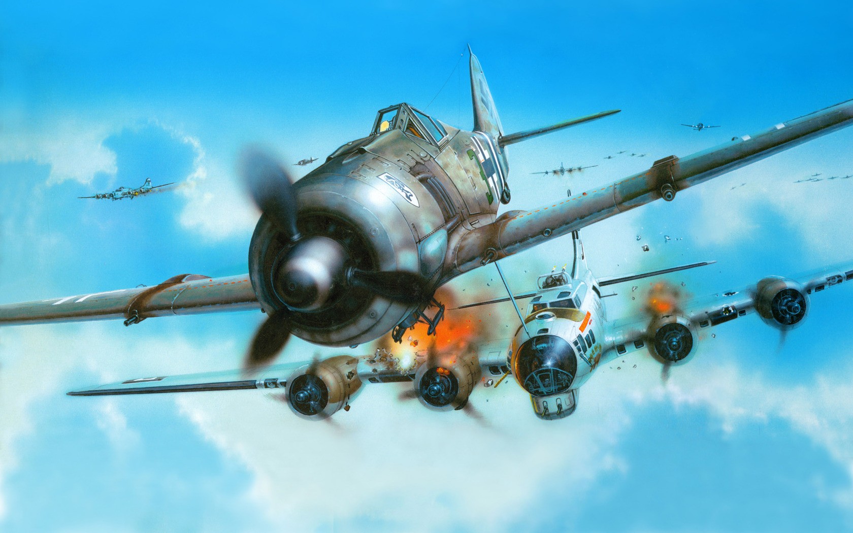 World War Ii Fw 190 Focke Wulf Luftwaffe Germany Military Aircraft Military Aircraft Airplane Boeing 1680x1050