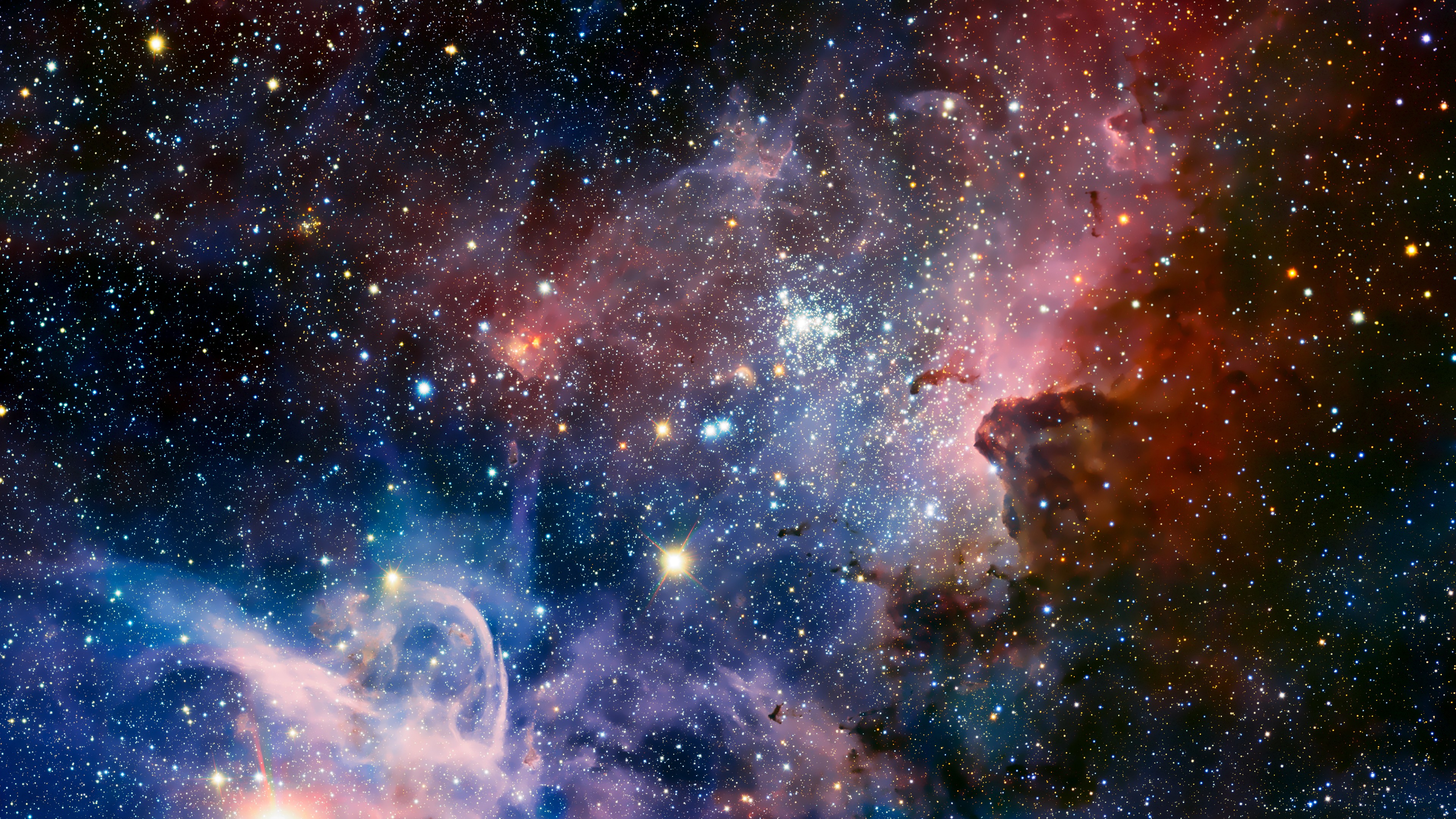 Space Stars Carina Nebula Nebula Digital Art Space Art 3840x2160