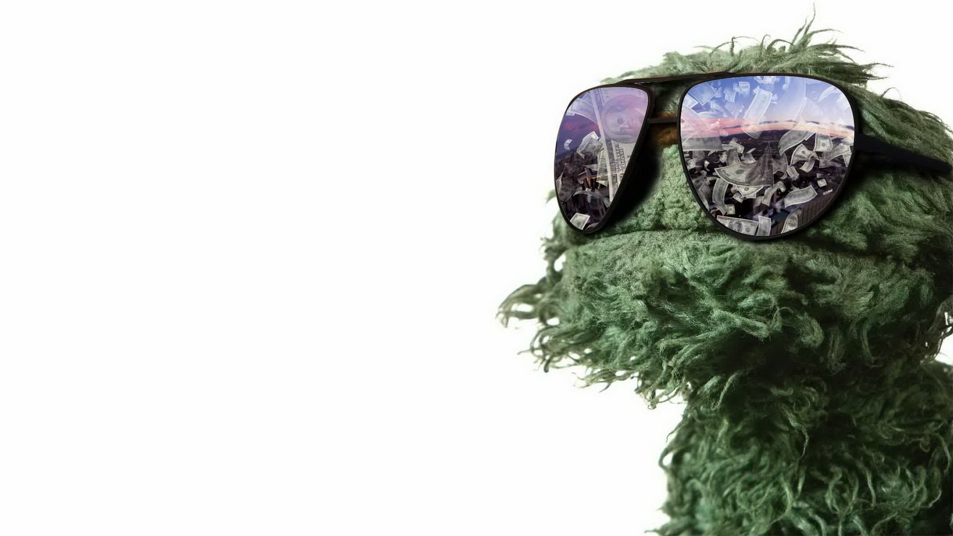 Glasses Sesame Street Oscar The Grouch Money 1920x1080