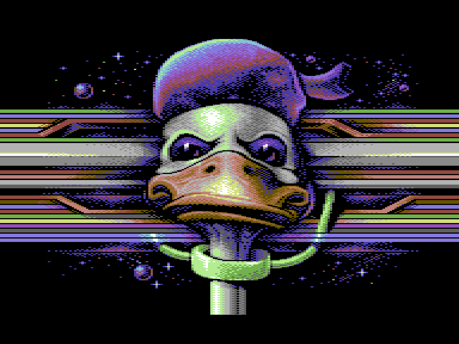 Commodore 64 Donald Duck Pixels Demoscene 1600x1200