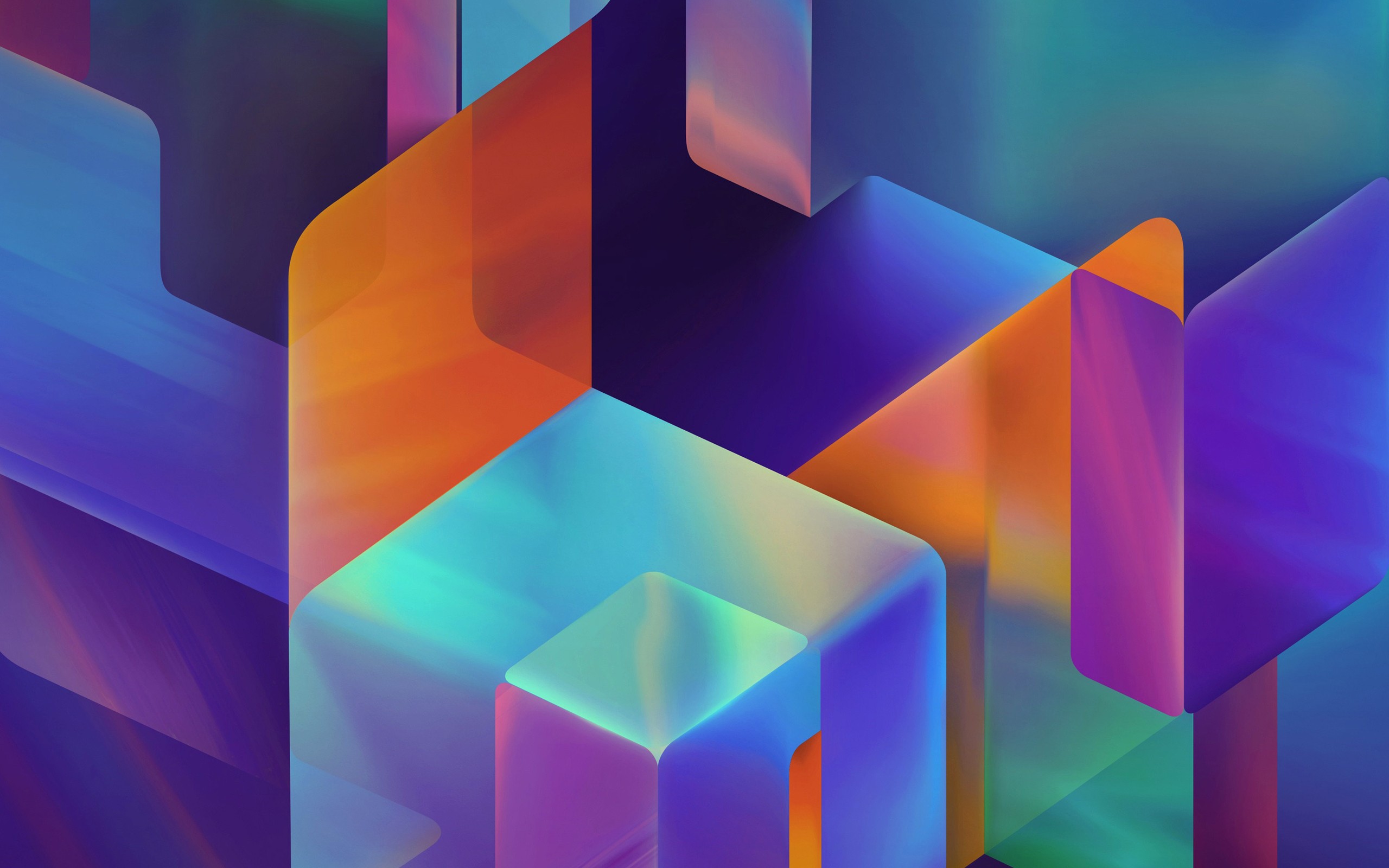 Shapes Abstract Colors Digital Art Colorful 2560x1600
