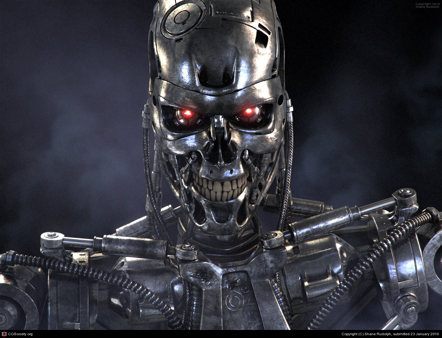 Terminator Movies Digital Art Cyborg Endoskeleton 2010 Year 1421x1089