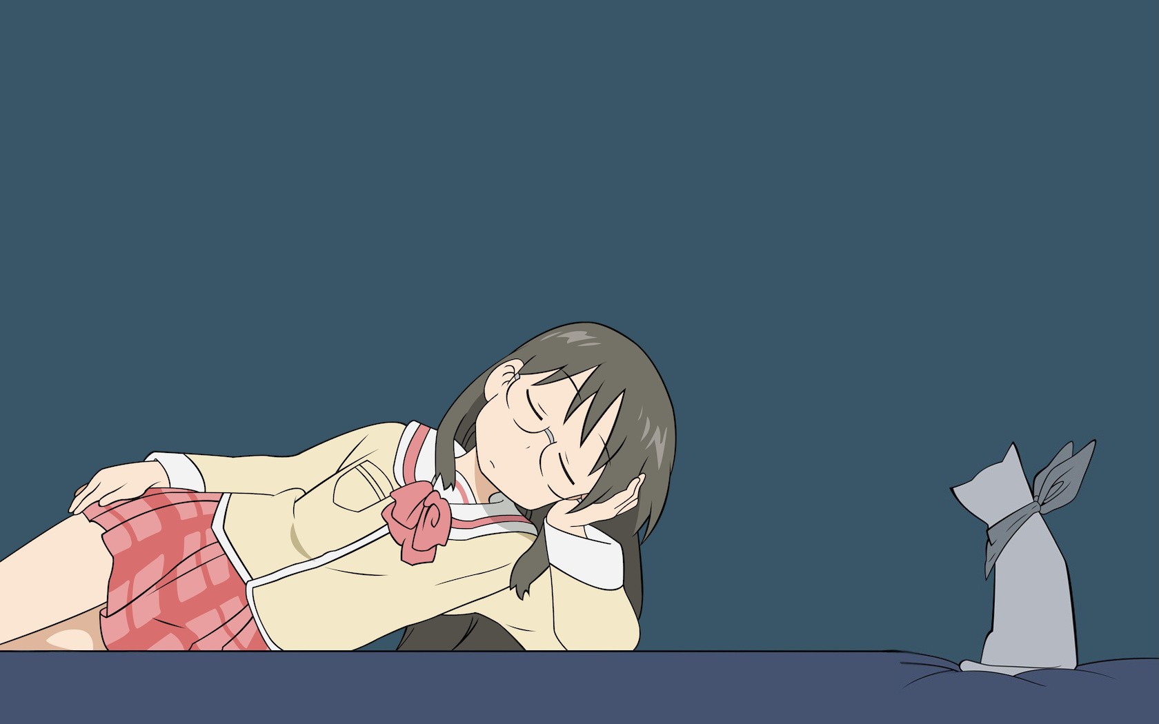 Nichijou Mai Minakami Sakamoto Anime Girls 1680x1050