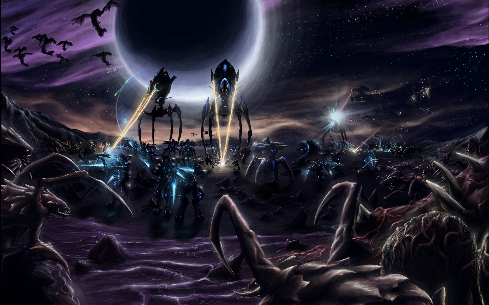 StarCraft Starcraft Ii Protoss Zerg Video Games 1920x1200