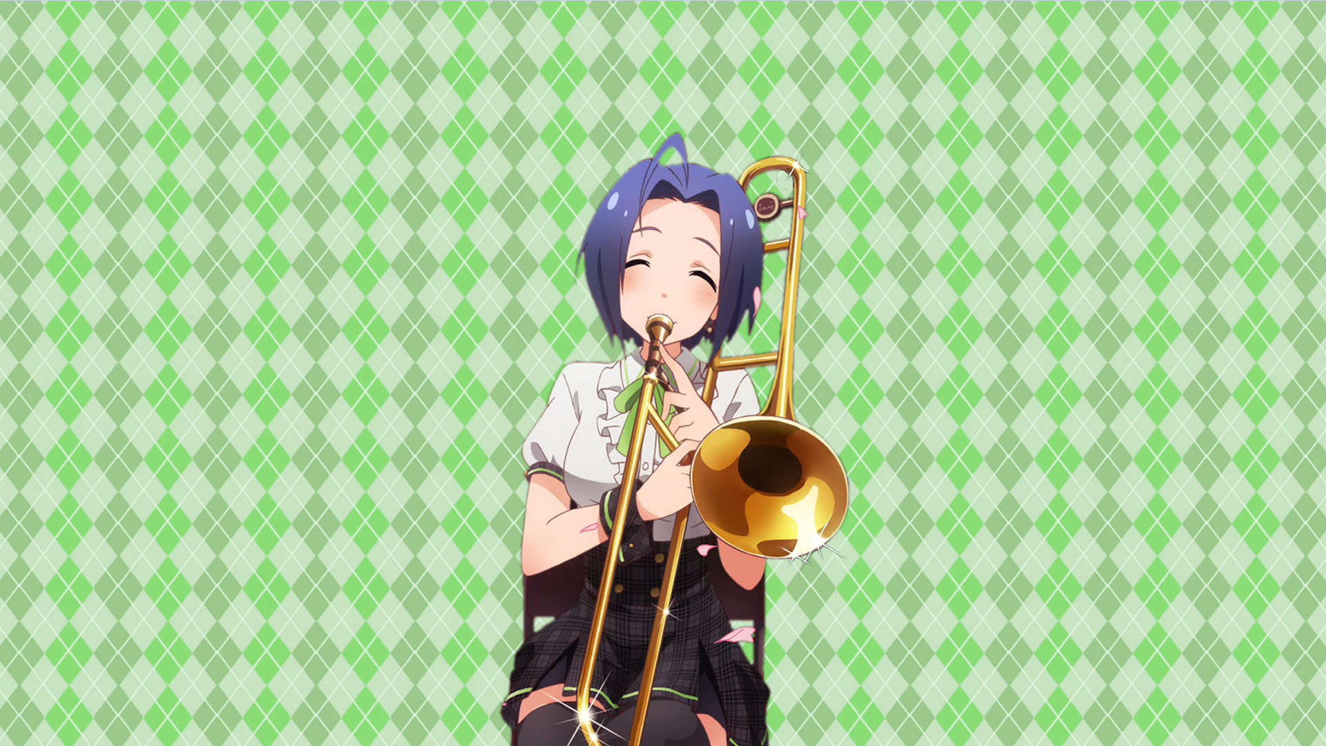 Music Orchestra Anime Girls THE IDOLM STER Anime Miura Azusa 1920x1080
