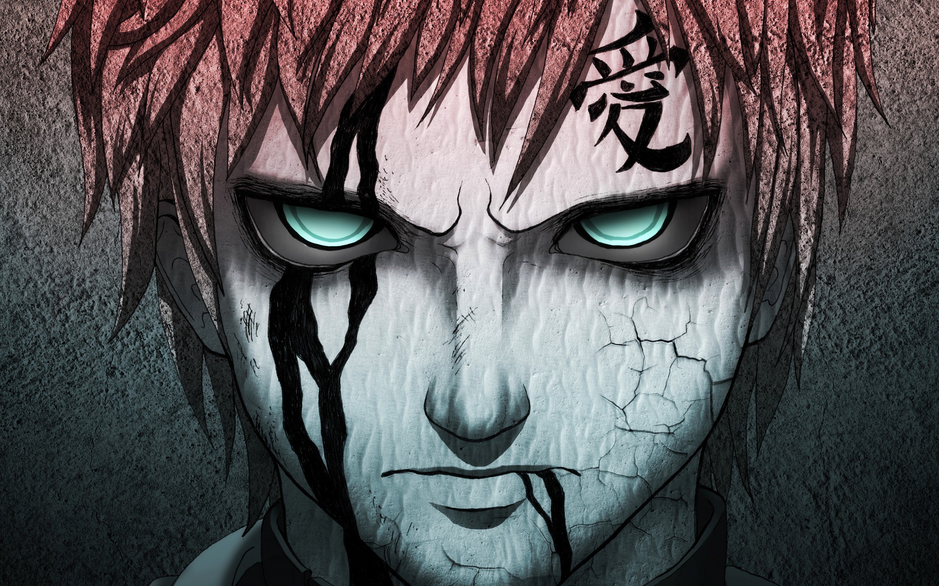 Artwork Gaara Naruto Shippuuden Anime Anime Boys Eyes 1920x1200