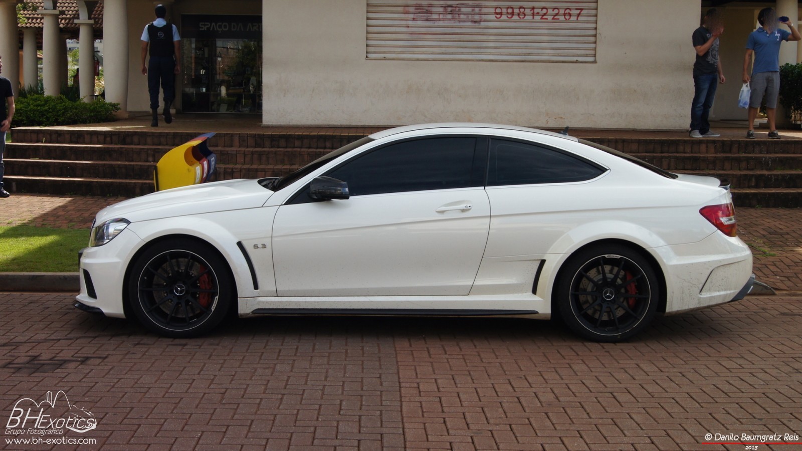 Mercedes Benz C63 AMG Mercedes Benz White Cars Numbers Car Vehicle 2013 Year 1600x900