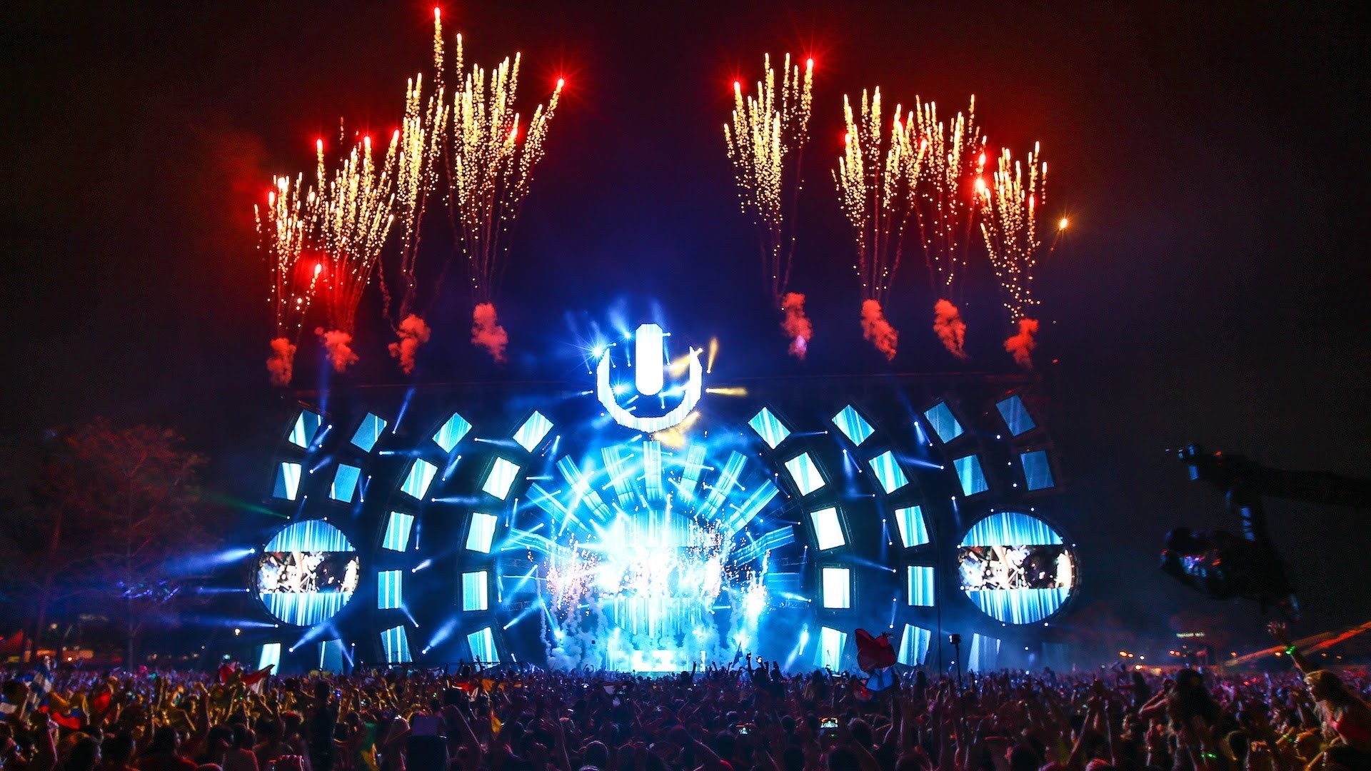 Ultra Music Festival Music Crowds 1920x1080