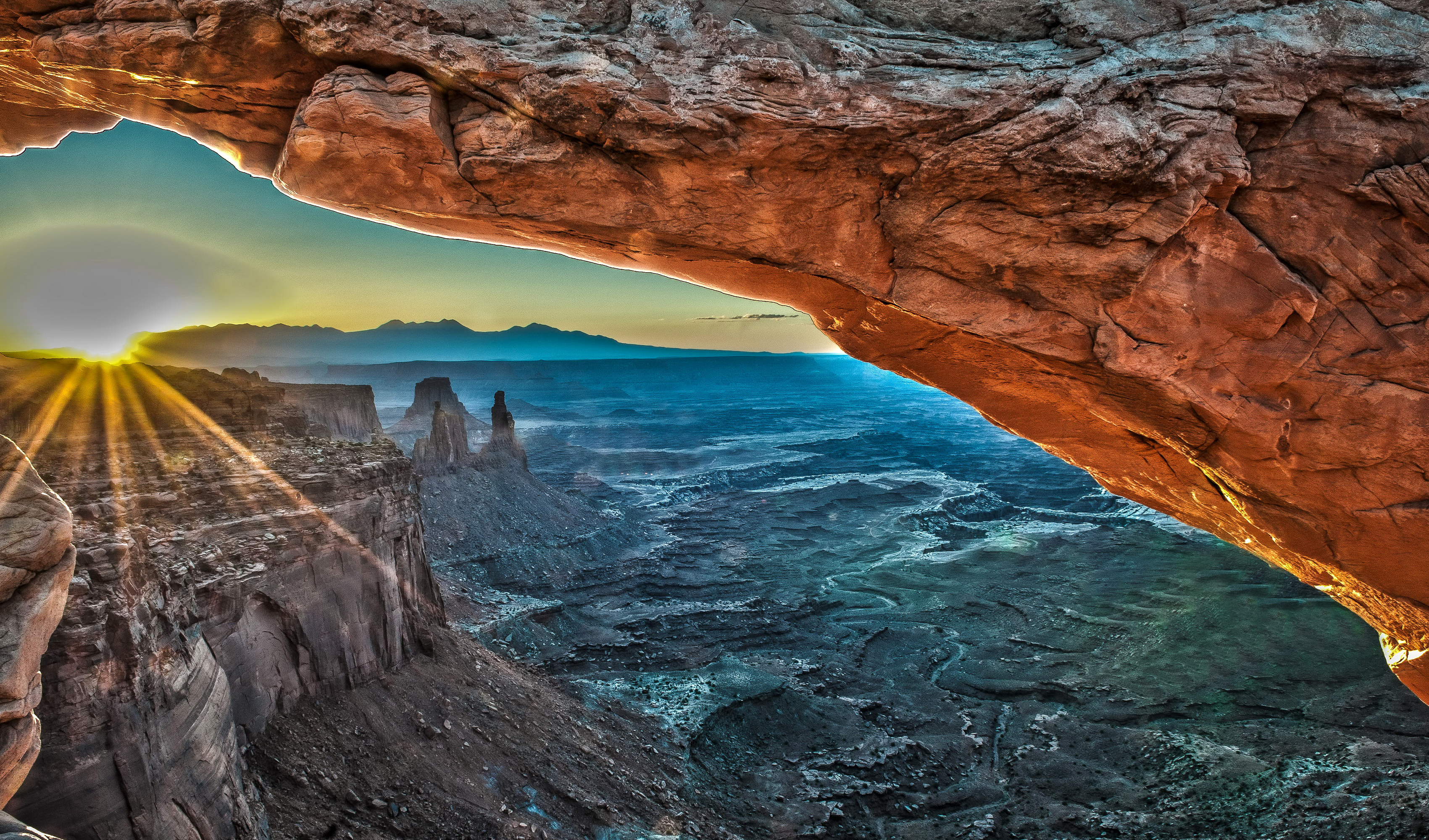 Earth Rock Canyon Arizona Sunset Mesa Arch 3401x2000