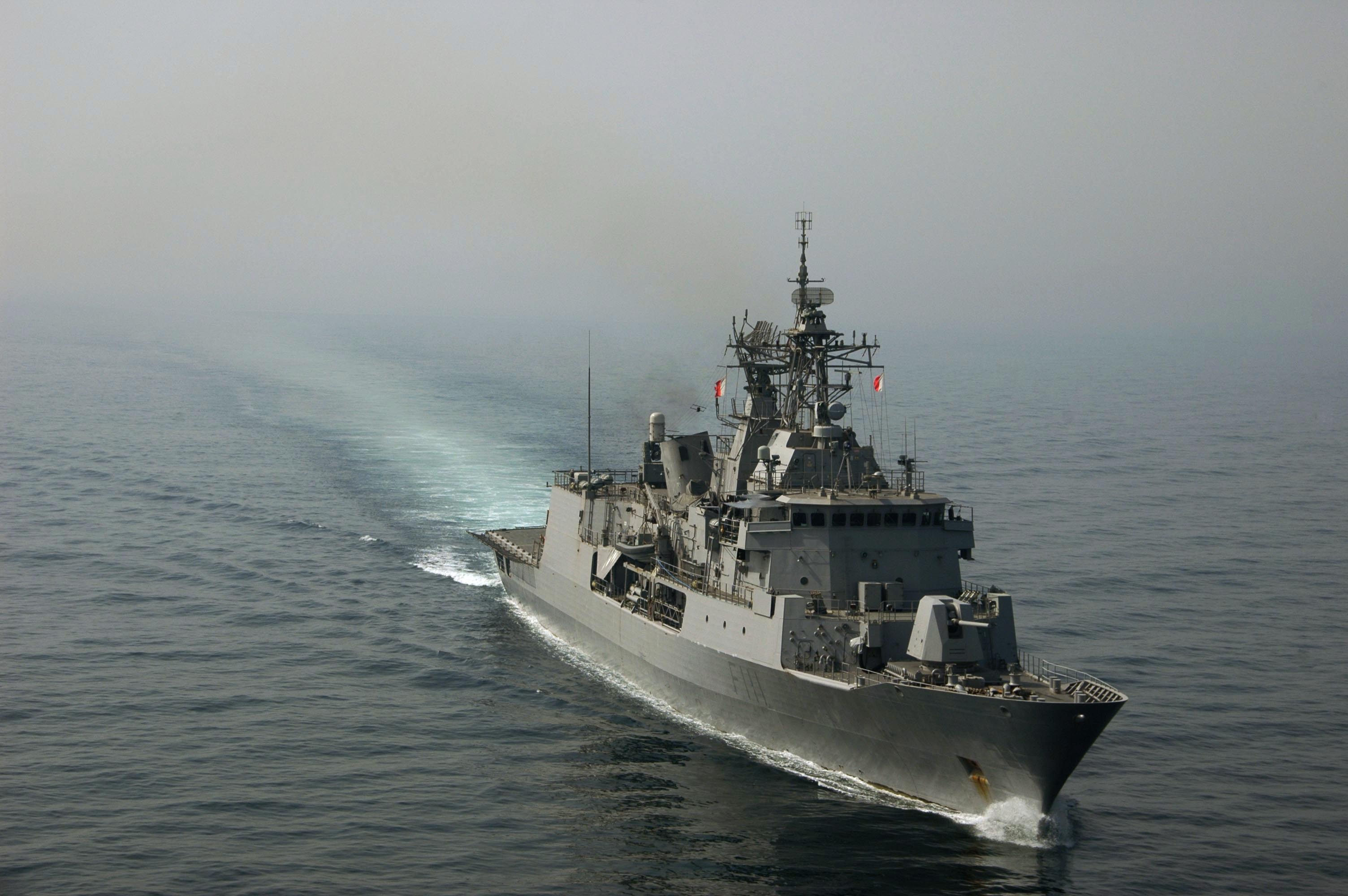 HMNZS Te Mana F111 Warship Frigate 3008x2000