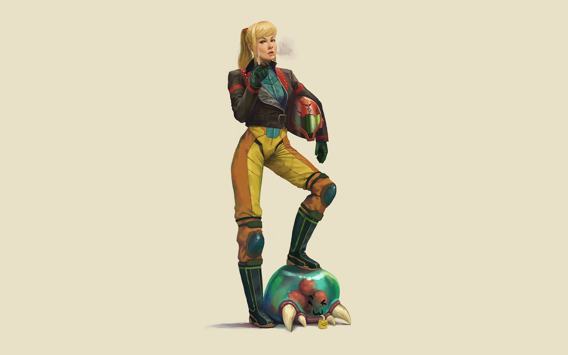 Nintendo Samus Aran Metroid Prime Fan Art Video Games Metroid 1920x1200