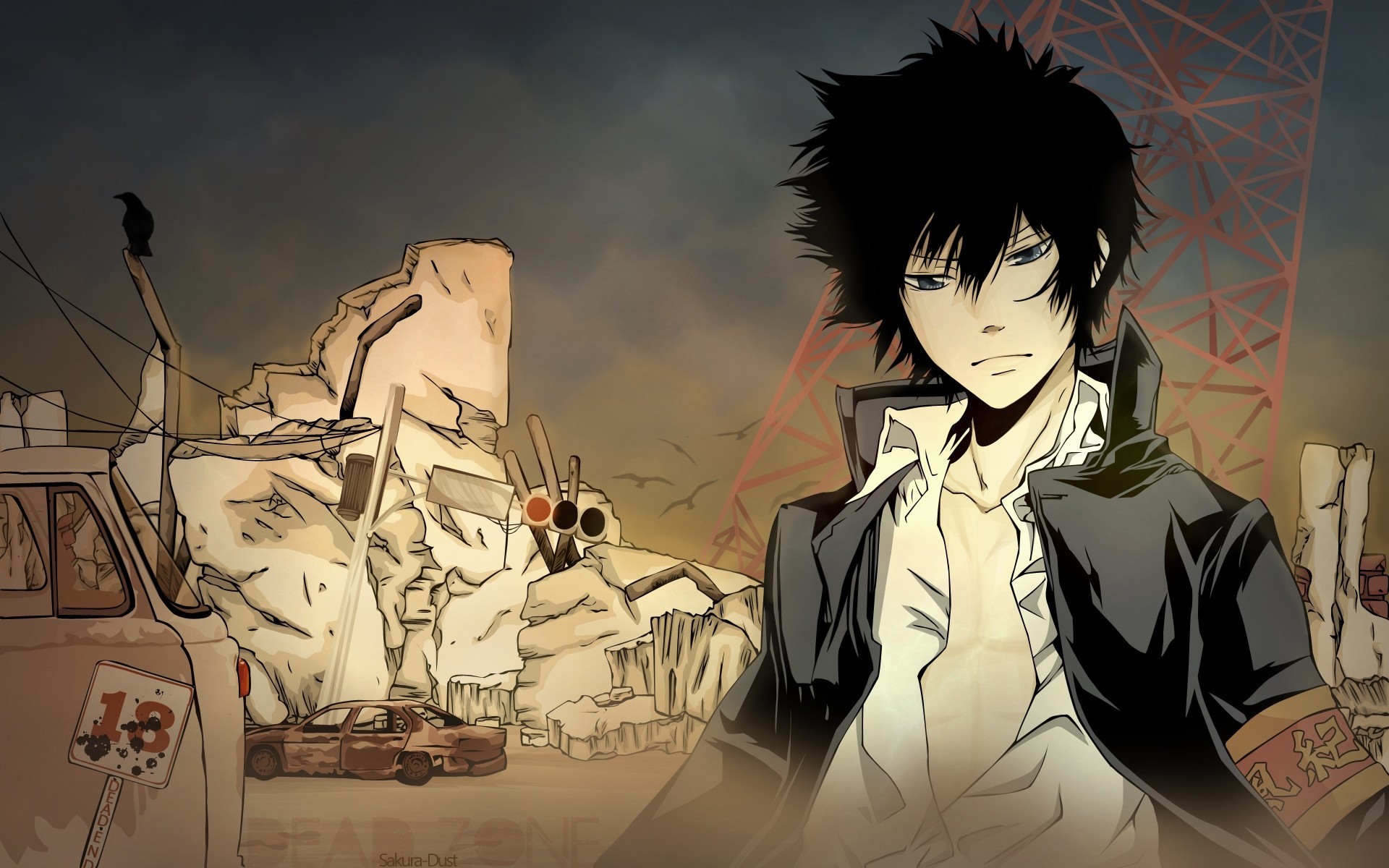 Anime Katekyo Hitman Reborn Hibari Kyoya Dark Hair 1920x1200