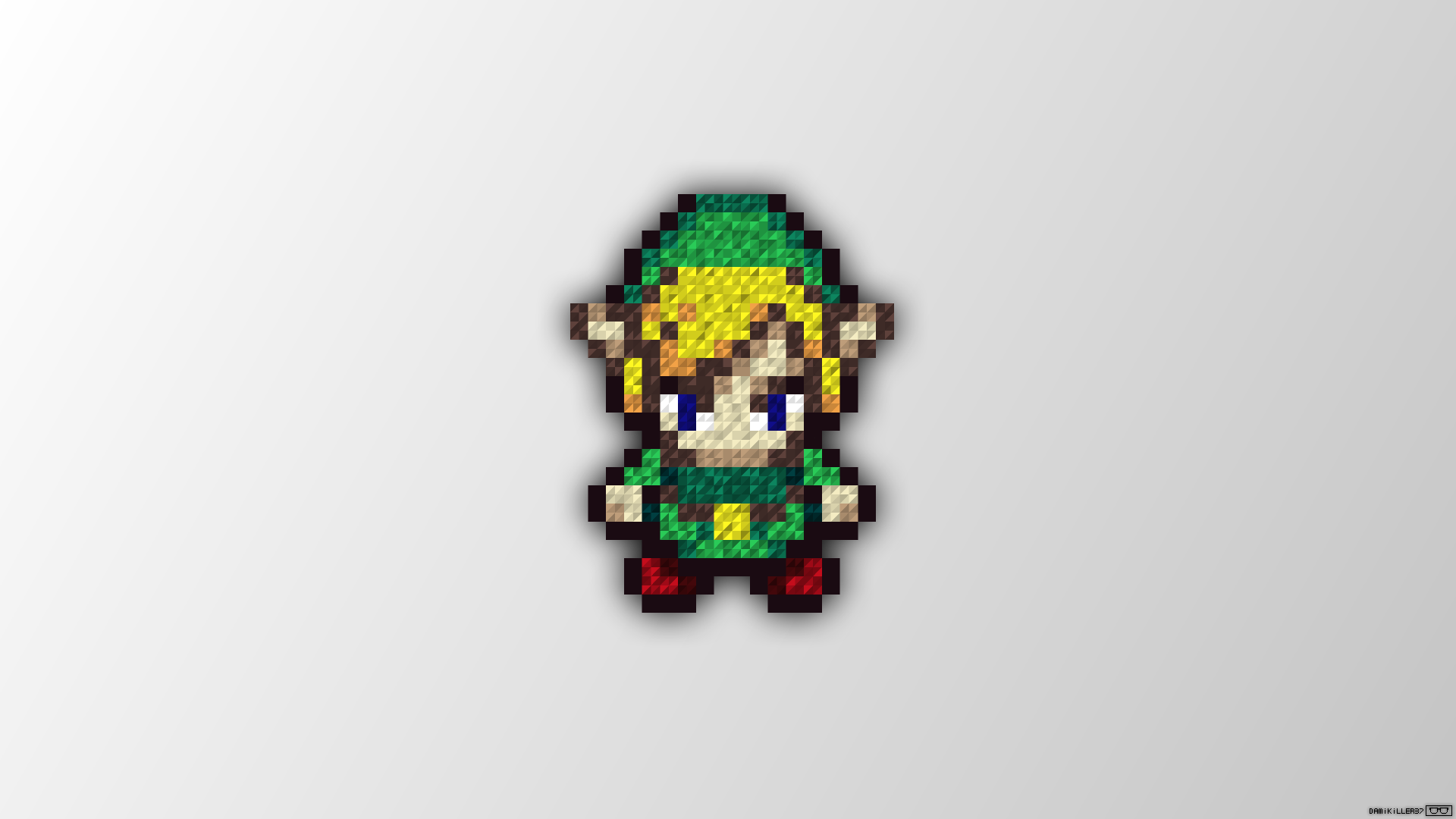 Link The Legend Of Zelda Trixel Pixel Art Pixels Video Games 1920x1080