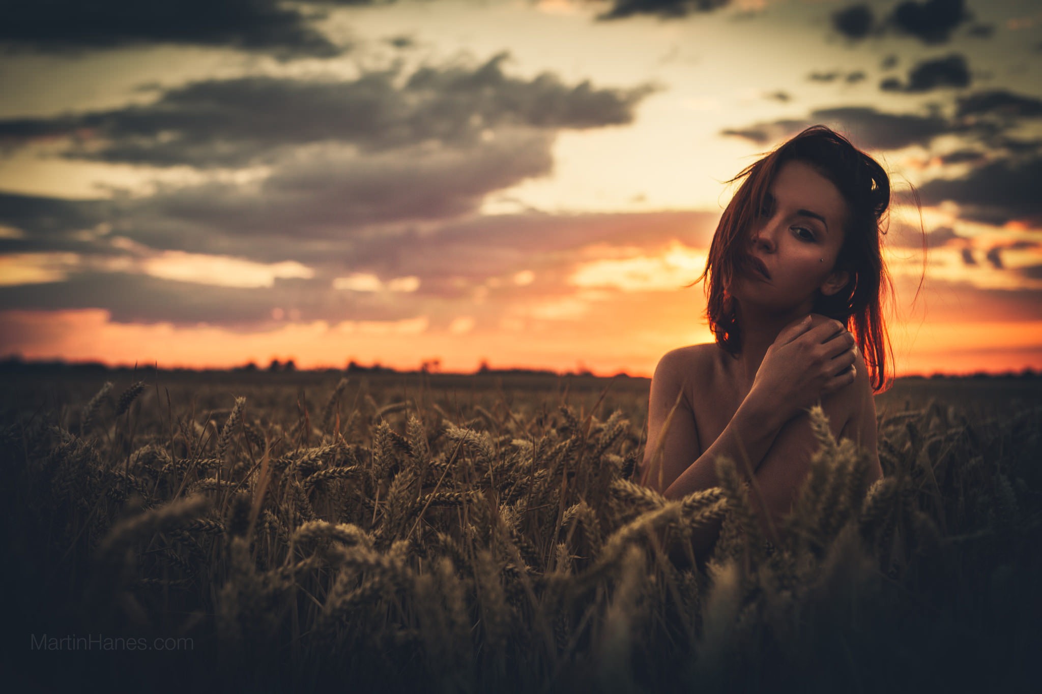 Women Portrait Sunset Looking At Viewer Sunlight Arms On Chest Depth Of Field 2048x1365