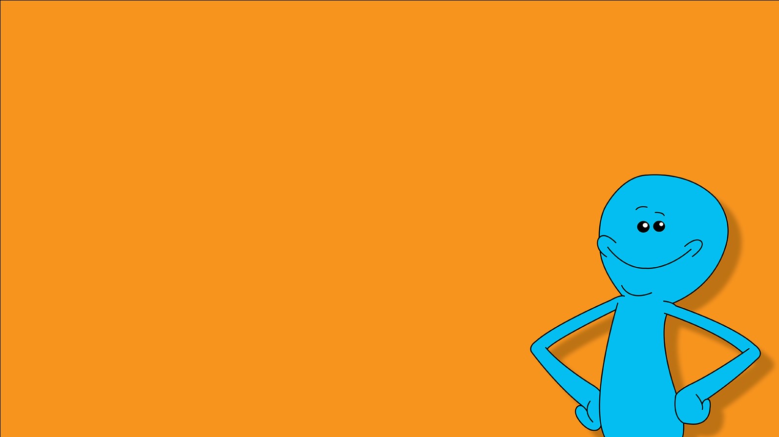 Rick And Morty Simple Background Mr Meeseeks 1595x896
