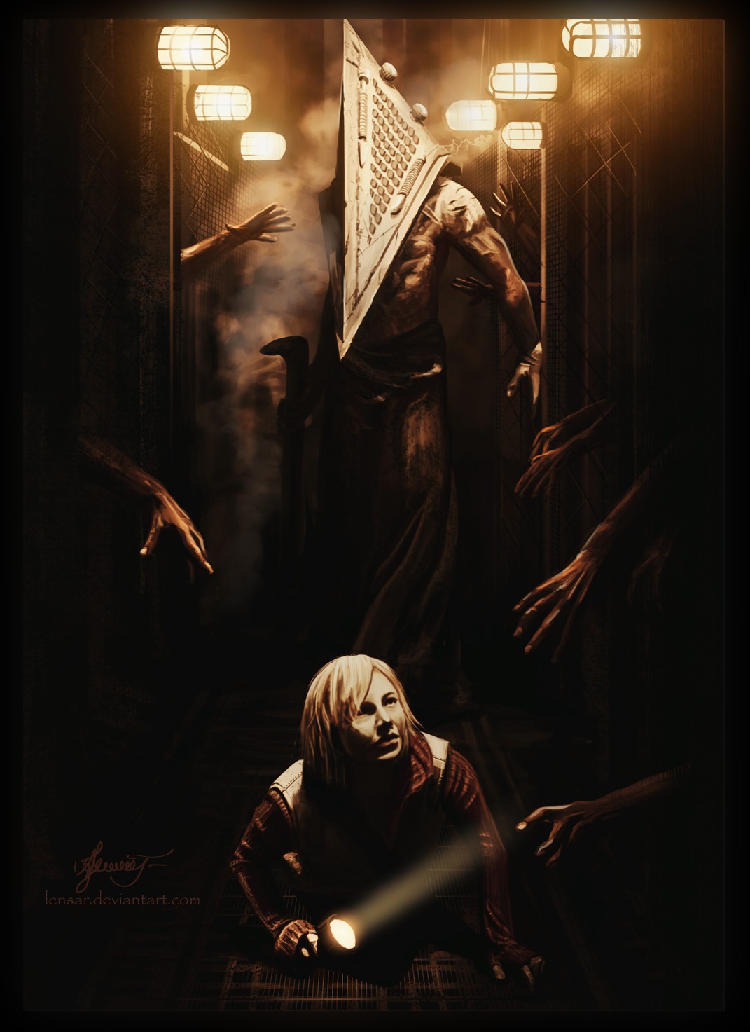 Silent Hill Revelation Horror Flashlight Pyramid Head Movies Konami 1071x1473