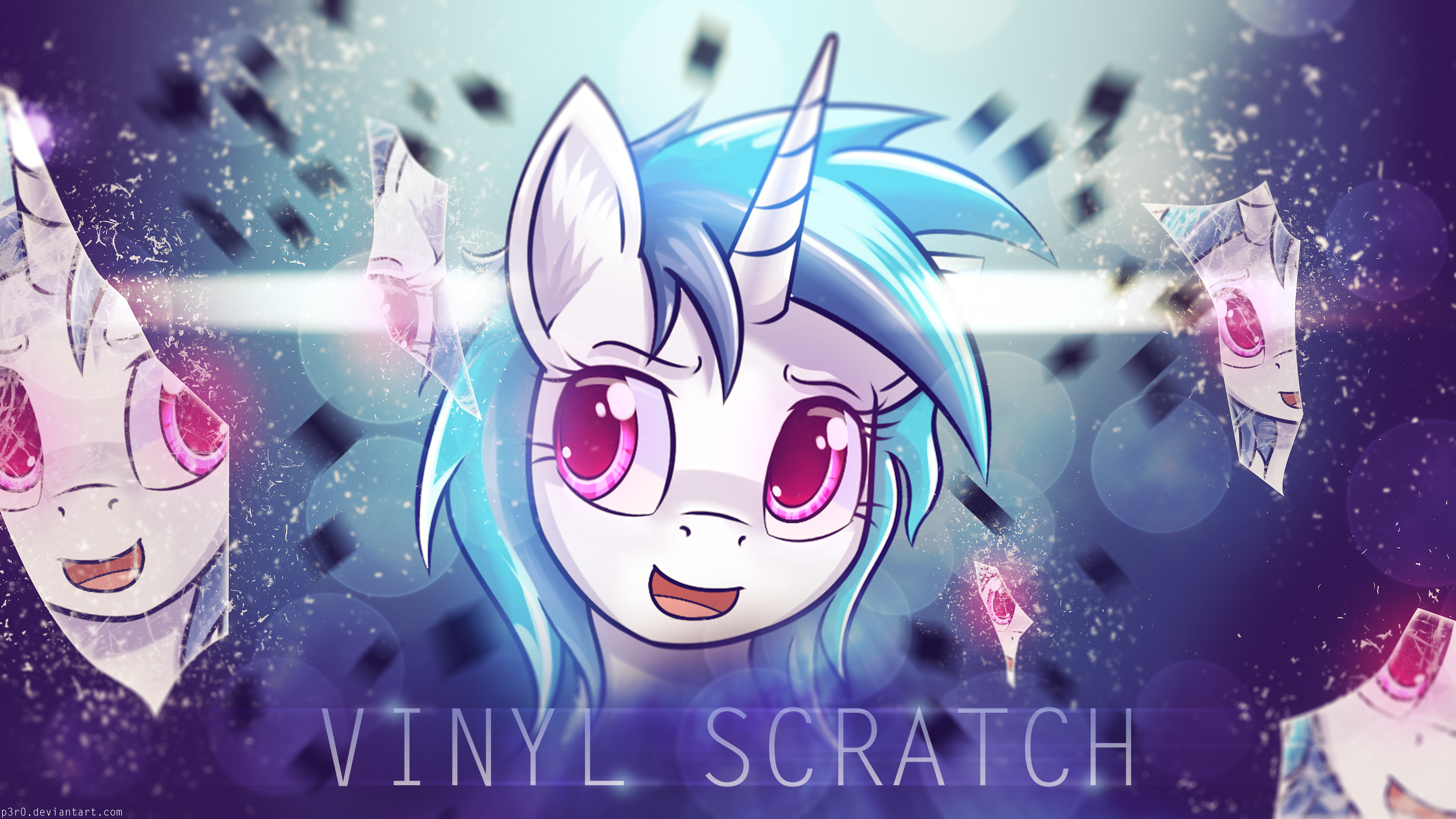 DJ Pon 3 Vinyl Scratch My Little Pony 4096x2304