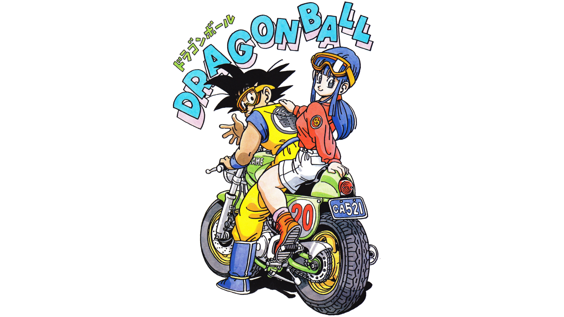 Dragon Ball Bulma Chi Motorcycle Akira Toriyama Chi Chi Simple Background Numbers Anime Boys Anime G 1920x1080