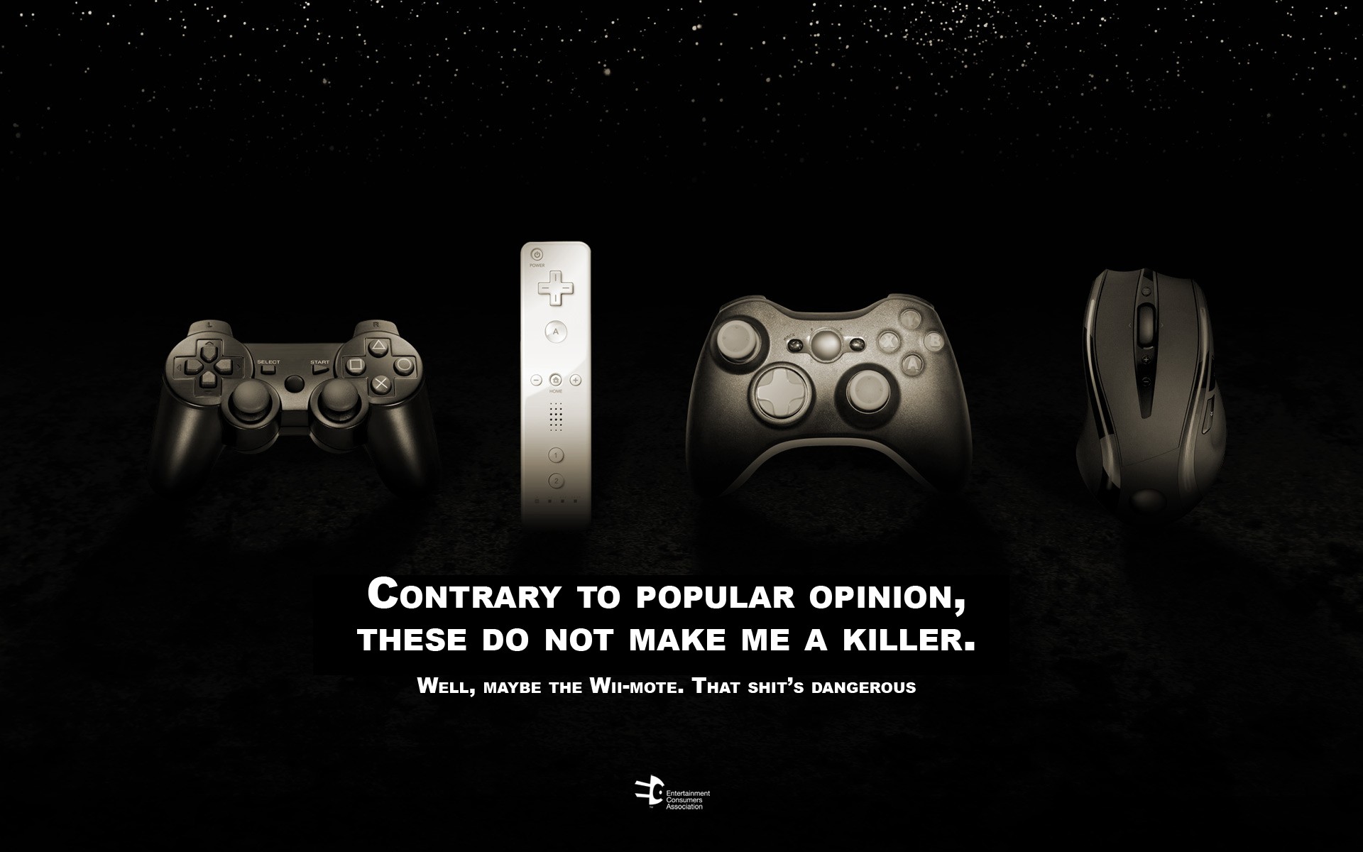 Consoles Video Games Controllers Typography Monochrome Digital Art Humor Computer Mouse PlayStation  1920x1200