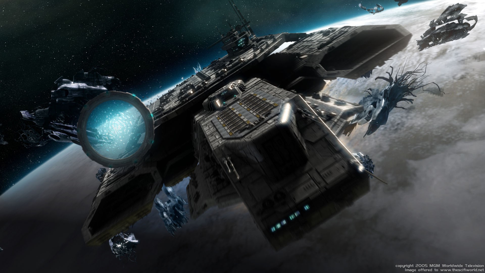 Stargate Daedalus Class Space Battle Space TV Science Fiction 1920x1080