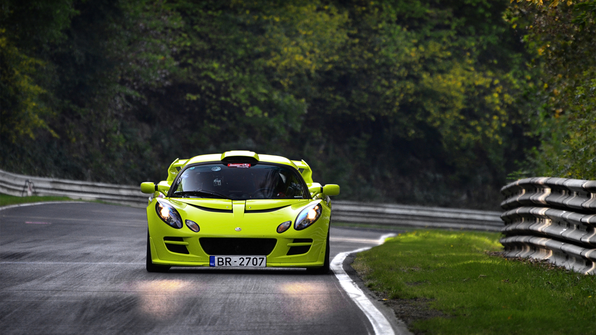 Lotus Exige Lotus Cars Sport Car Car Vehicle Green Car 1920x1080