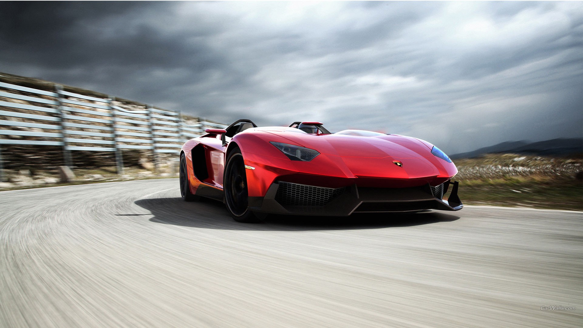 Lamborghini Aventador Lamborghini Aventador J Lamborghini Red Cars Vehicle 1920x1080