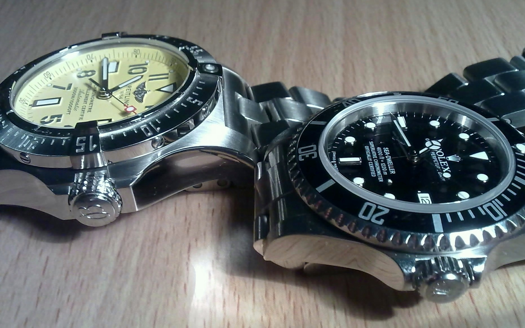 Watch Rolex Breitling 1680x1050