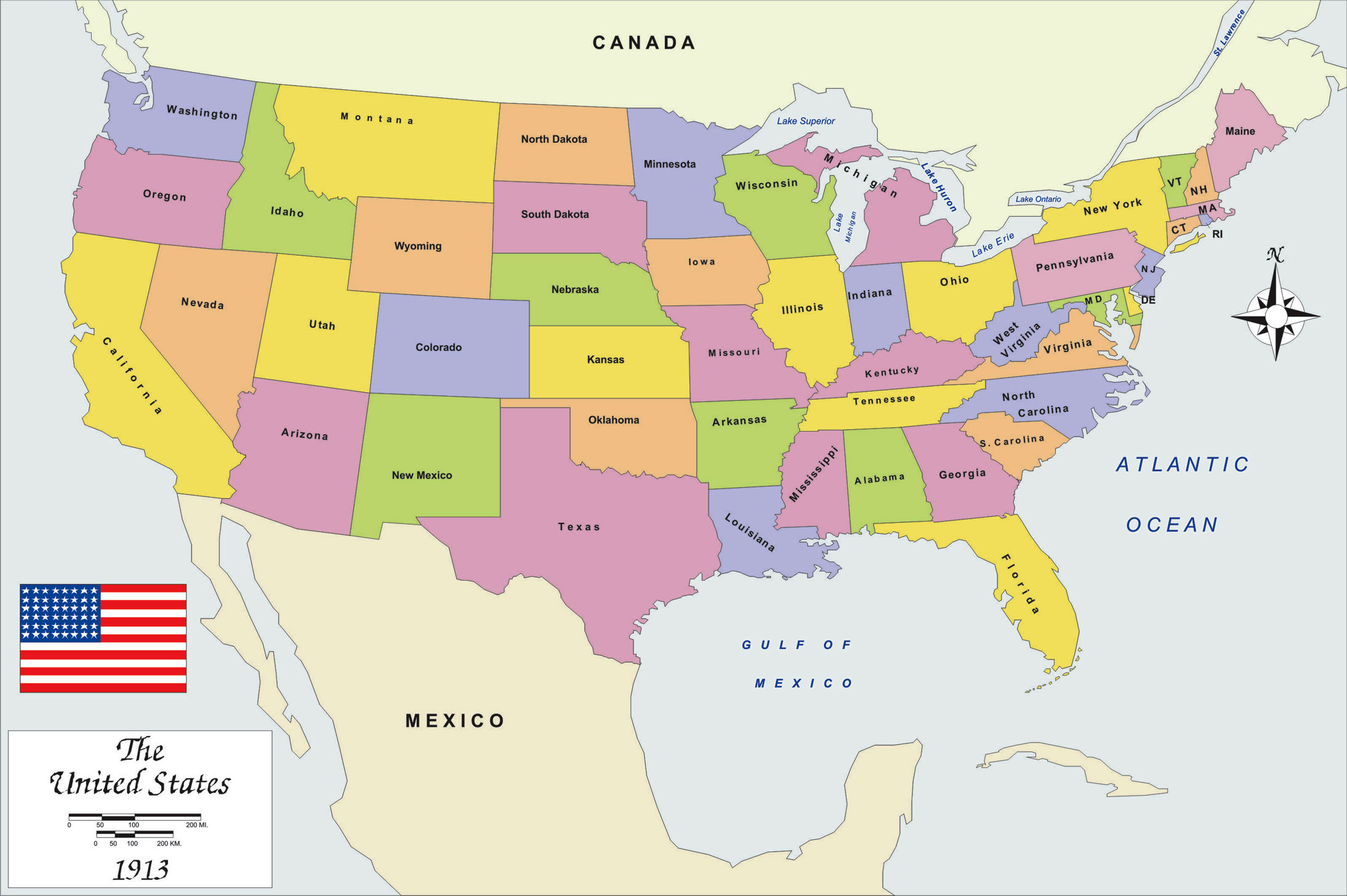 United States Of America Map Usa Map USA Map 2188x1455