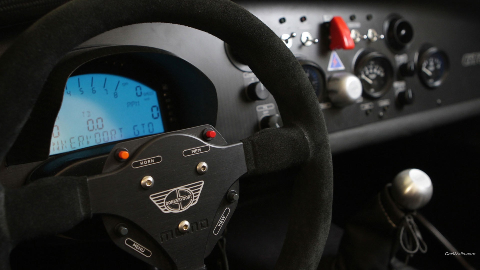 Donkervoort D8 GTO Stick Shift Car Interior Vehicle 1920x1080