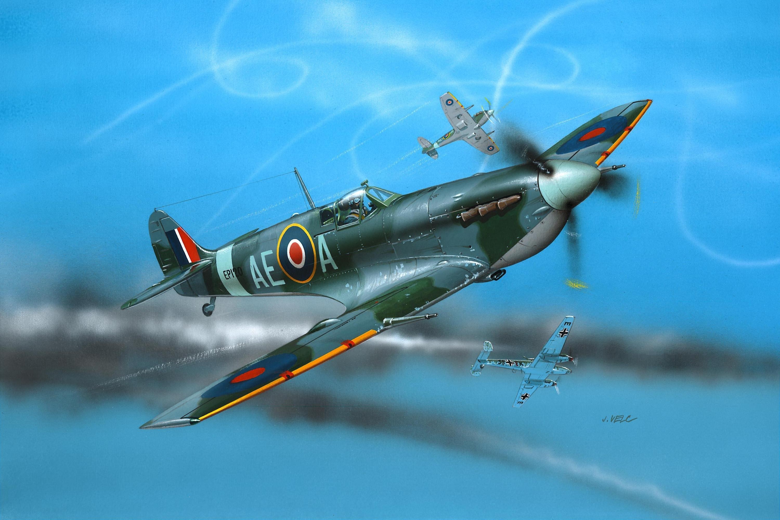 World War Ii Military Aircraft Military Aircraft Airplane Spitfire Supermarine Spitfire Royal Airfor 3000x2000