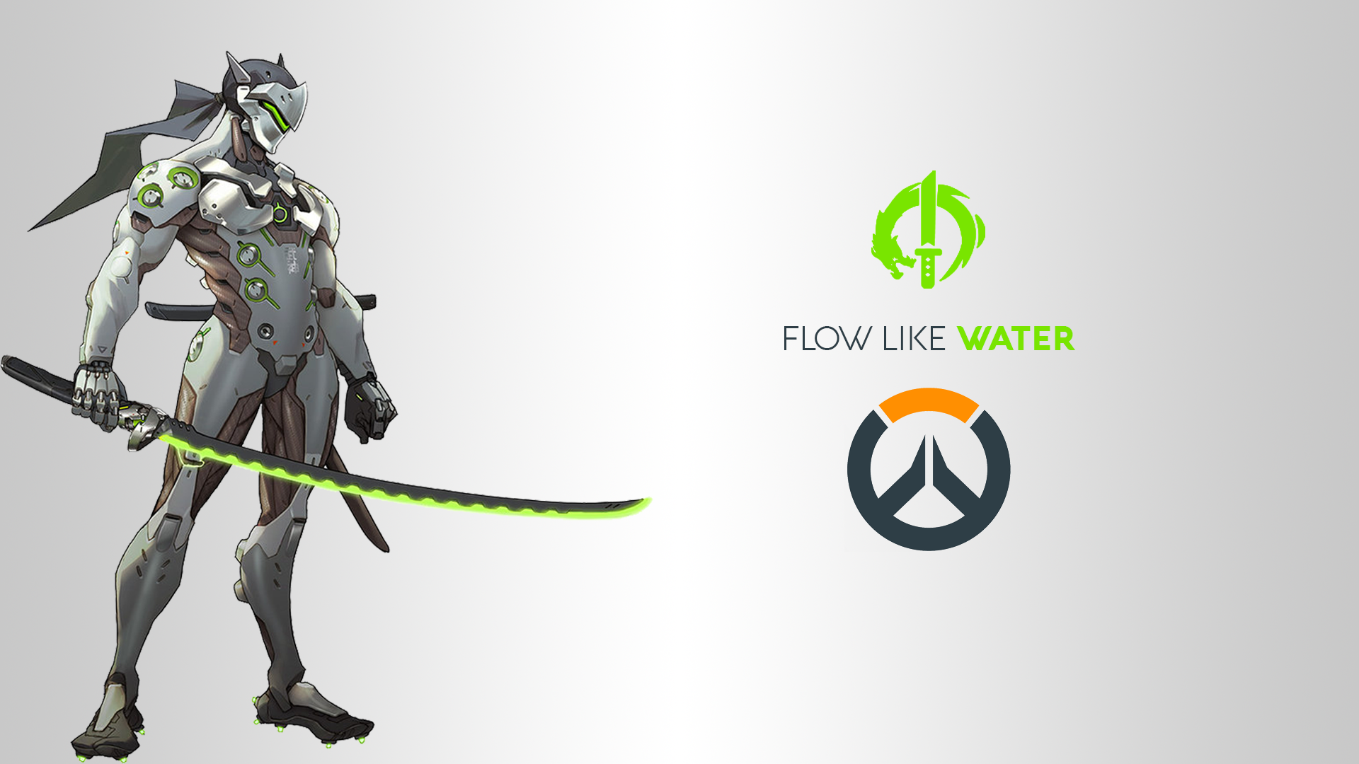 Blizzard Entertainment Overwatch Video Games Logo DXHHH101 Author Genji Shimada Genji Overwatch 1920x1080