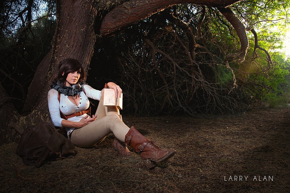 Cosplay Larry Alan Boots Trees Women Outdoors Women Brunette 1235x820