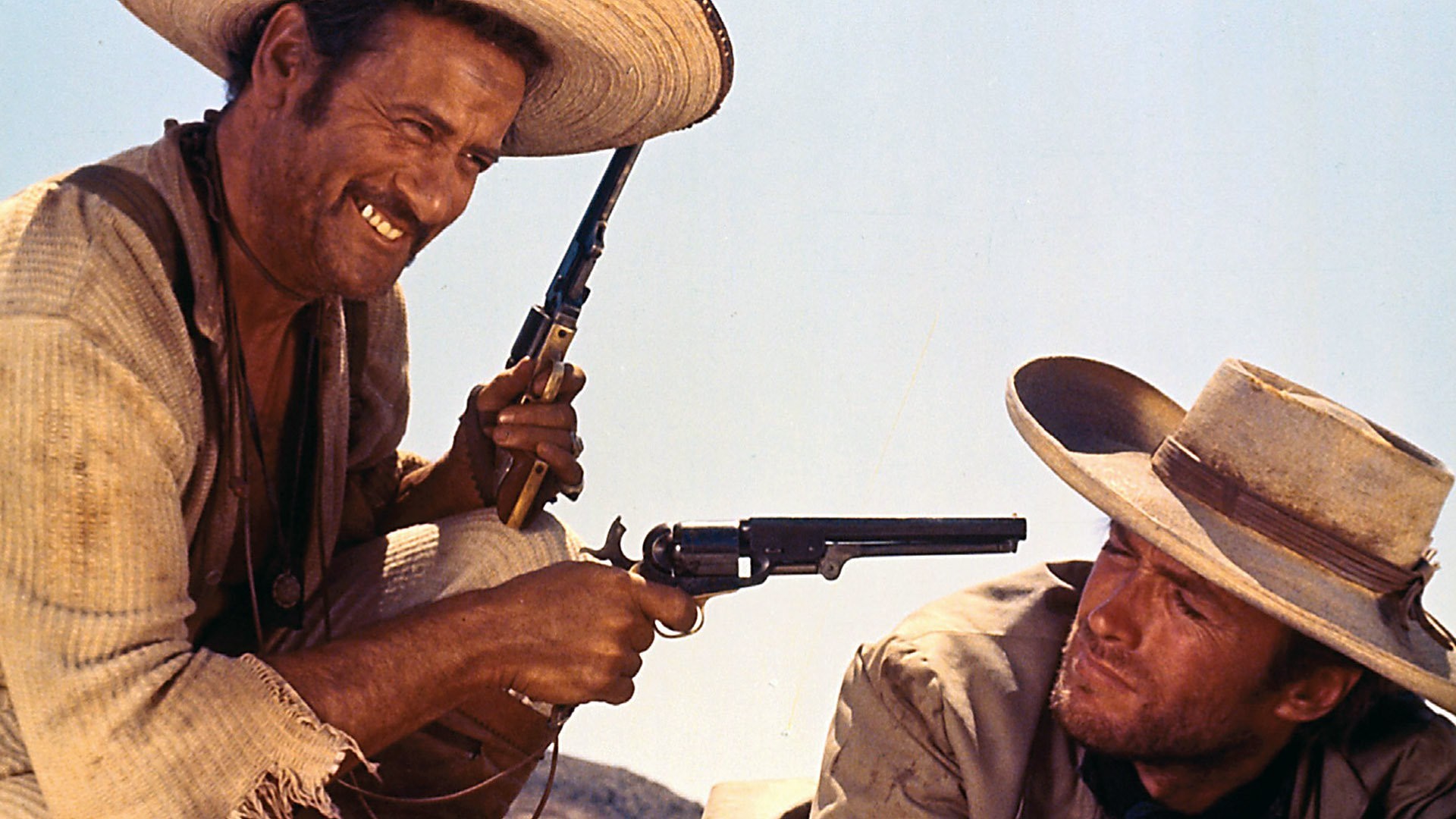 The Good The Bad And The Ugly Clint Eastwood Eli Wallach 1920x1080