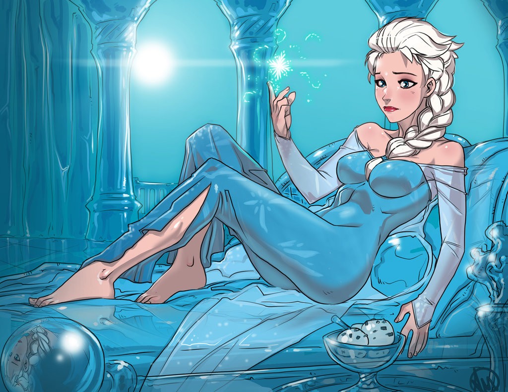 Frozen Movie Princess Elsa Disney Fantasy Girl 1024x791
